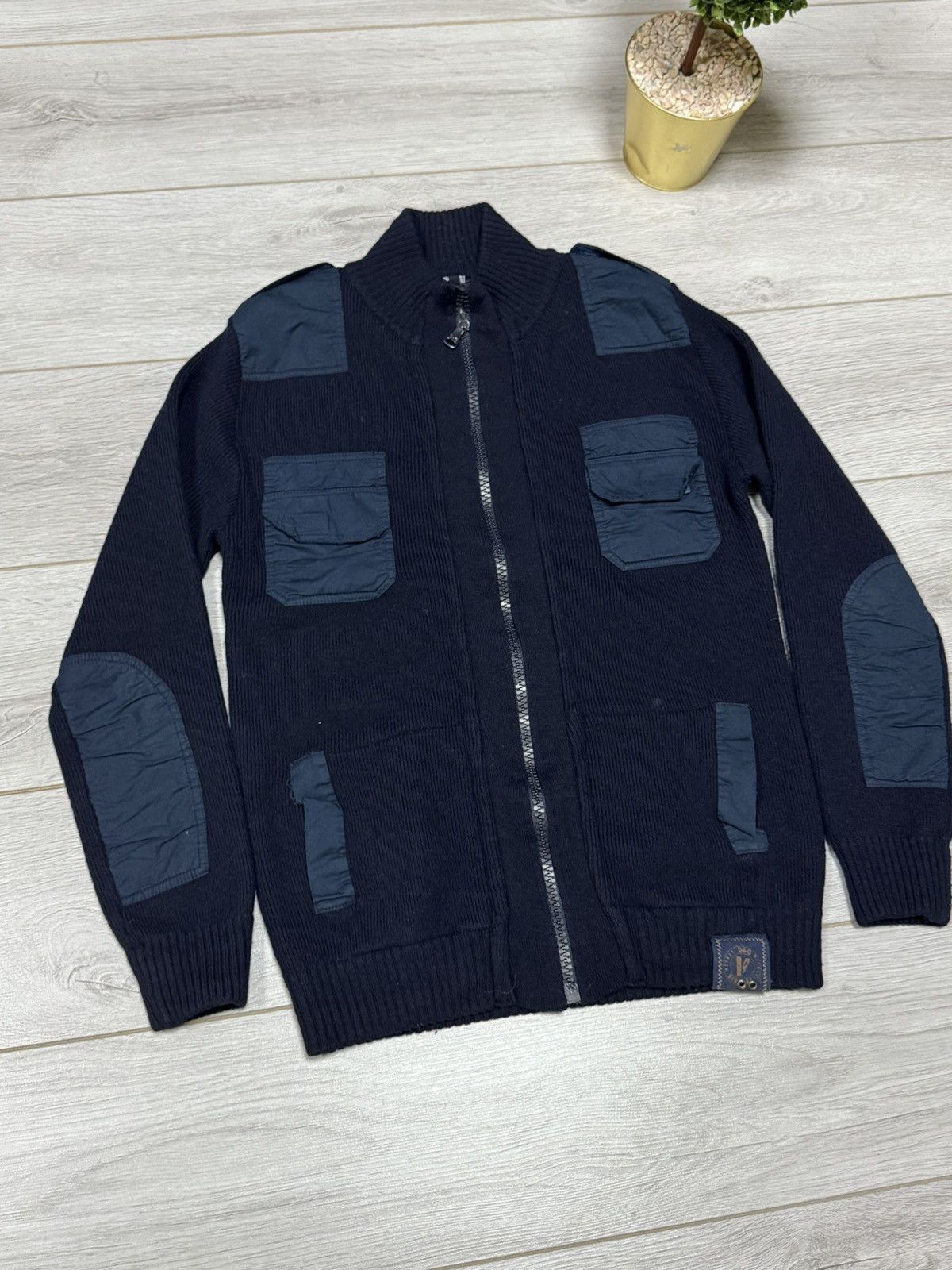 Dolce & Gabbana Dolce&Gabbana sweater avant-garde zip nylon pickets Size US M / EU 48-50 / 2 - 2 Thumbnail