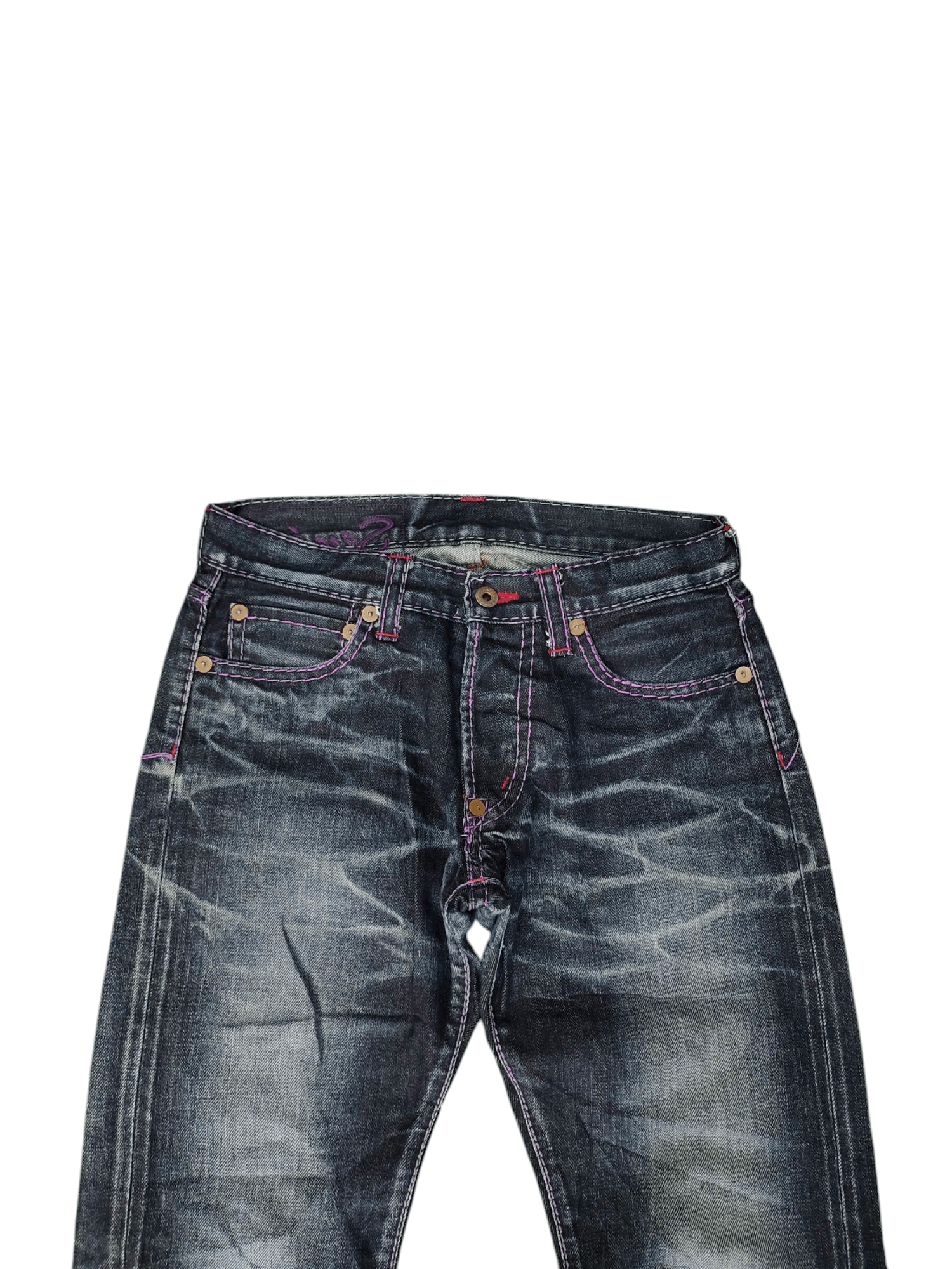 Hysteric Glamour × Undercover Vintage Kohji Niwa Japan Clawmark Distress Selvedge Jeans Size US 29 - 2 Thumbnail