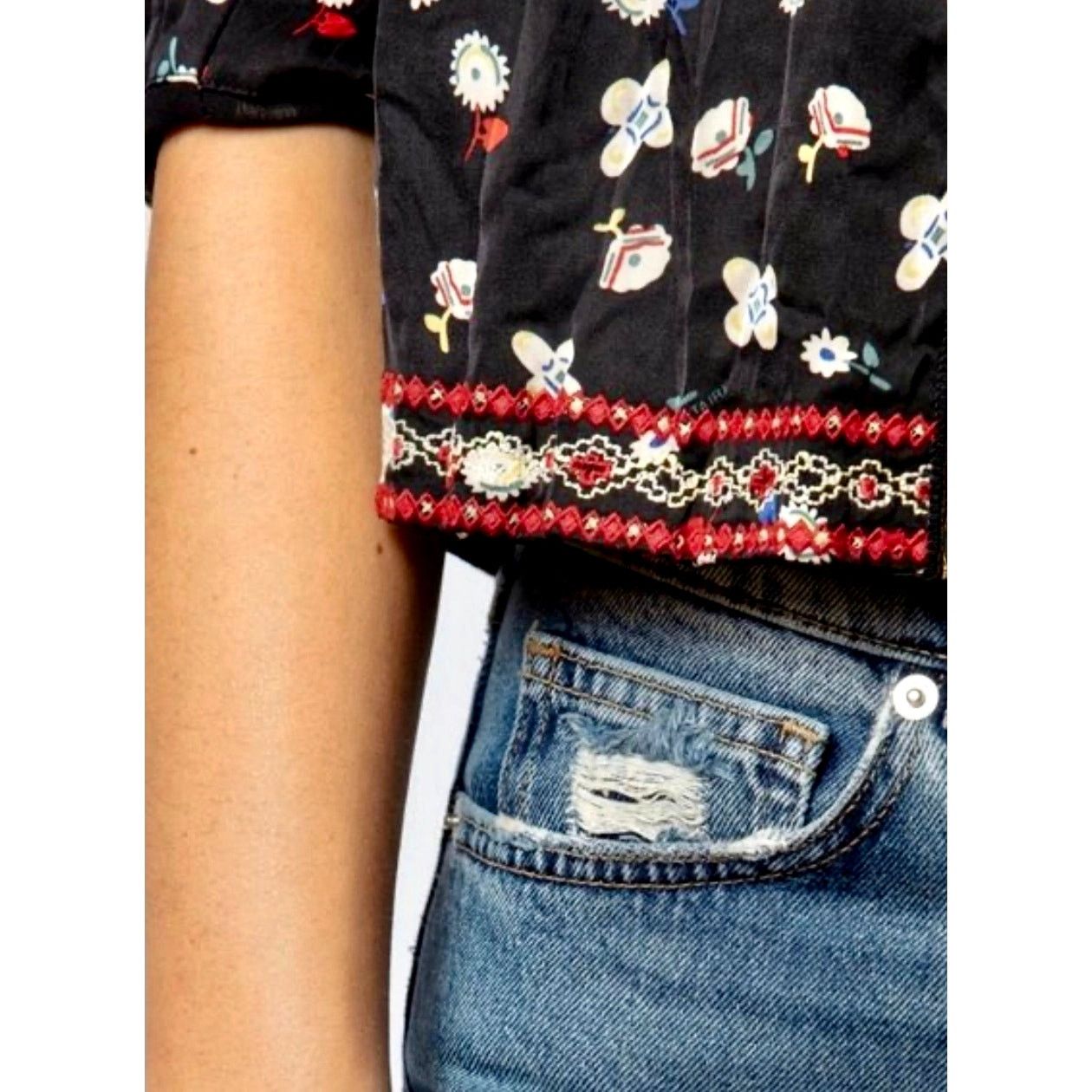 Zadig & Voltaire Zadig & Voltaire Vendrix Floral-Print Open-Front Jacket 38M Size M / US 6-8 / IT 42-44 - 5 Thumbnail