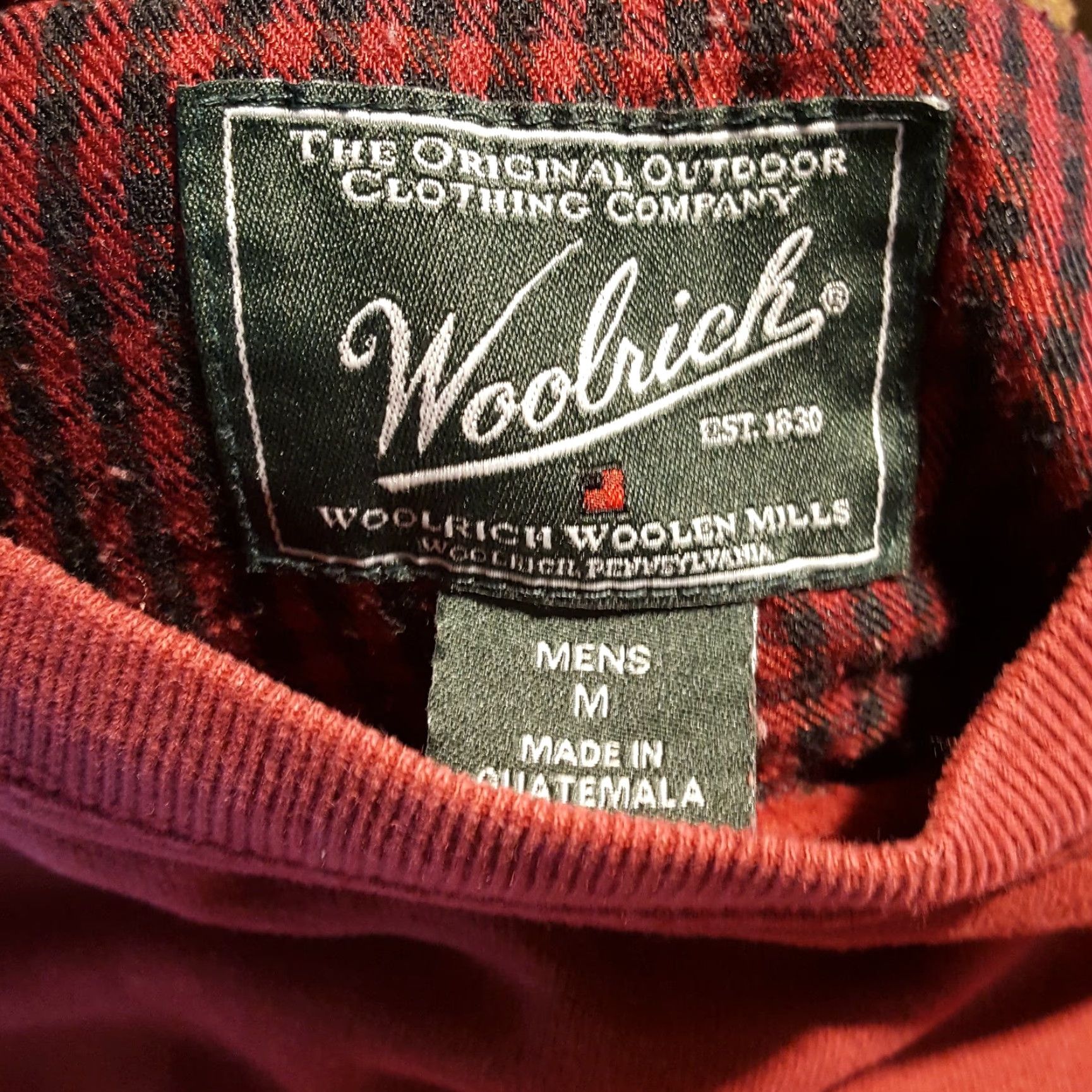 Vintage VTG Woolrich Red Men's Size M Crewneck Sweatshirt Logo 90s Pullover Knit Cotton Cotton Blend Fleece Jersey Pullover Sweatshirt Size US M / EU 48-50 / 2 - 7 Thumbnail