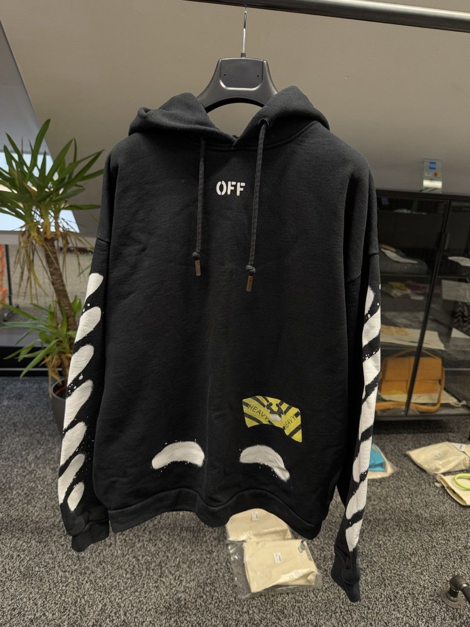 Diag Spray Oversized Hoodie