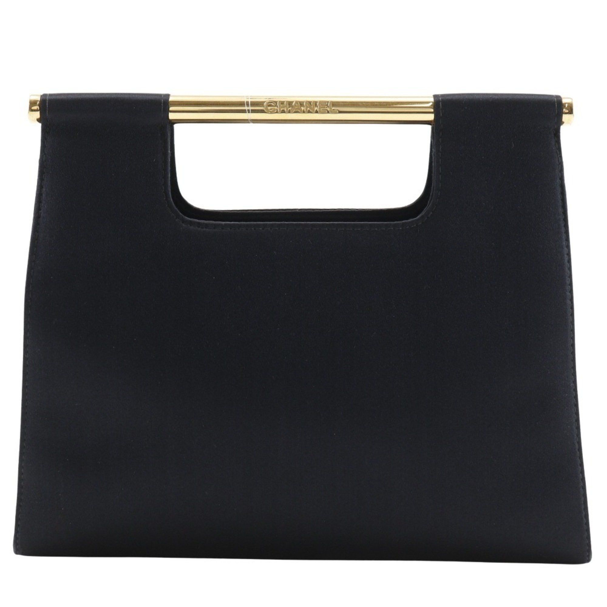 Chanel CHANEL - Women's Party Bag, Satin Black Handbag Size ONE SIZE - 1 Thumbnail