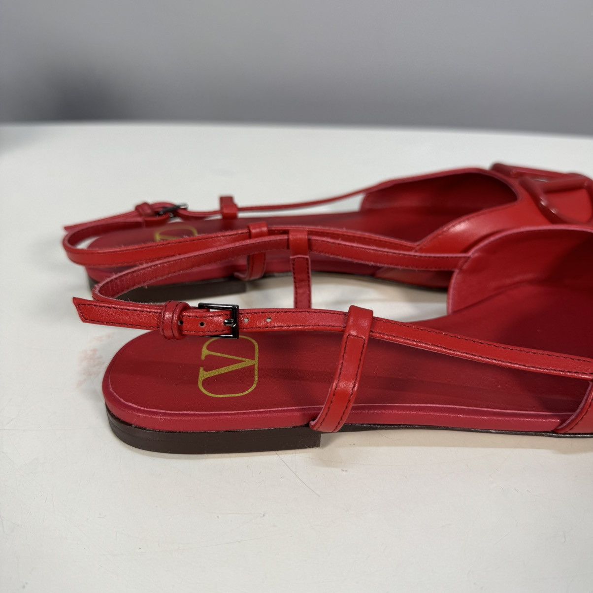 Valentino VALENTINO leather sandals red 40 Size US 10 / IT 40 - 7 Thumbnail