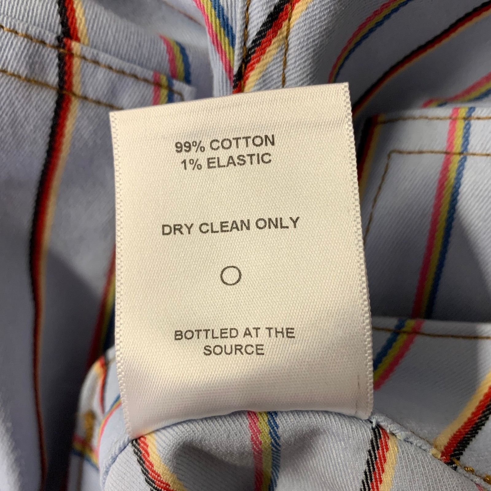 Eckhaus Latta ECKHAUS LATTA Size 30 Light Blue Cotton Blend Stripe Pants Size US 30 / EU 46 - 6 Thumbnail