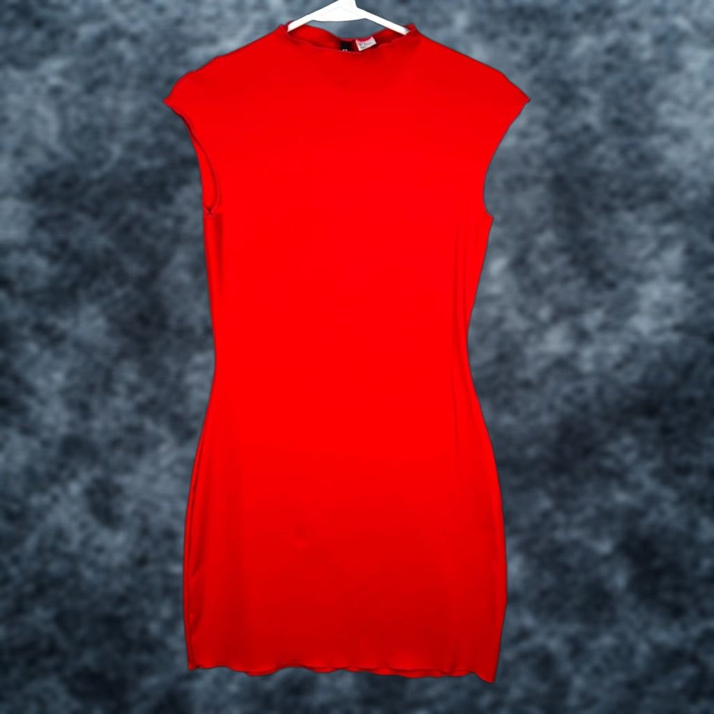 H&M H&M Womens Size Small Red Sleeveless Bodycon Mini Dress Size S / US 4 / IT 40 - 1 Thumbnail