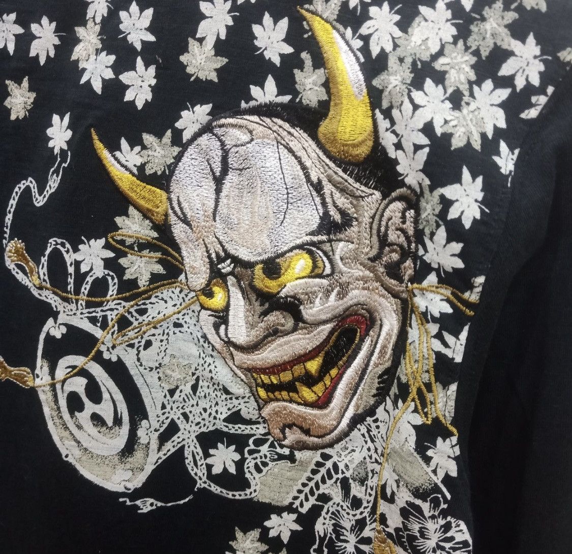 Japanese Brand × Vintage Vtg Sukajan Embroidery Devil Mask Size US S / EU 44-46 / 1 - 7 Thumbnail