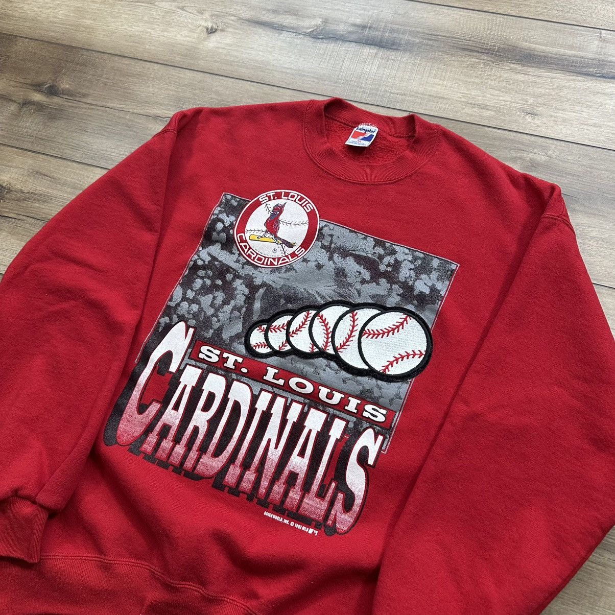 Swingster Vintage 1993 St. Louis Cardinals MLB Embroidered Crewneck Size US XL / EU 56 / 4 - 4 Thumbnail