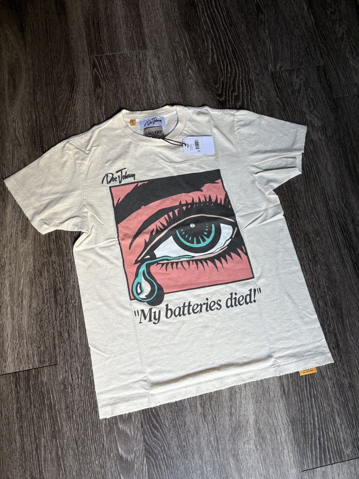【GALLERY DEPT.】デッドバッテリーTシャツ Gallery Dept. Dead Batteries T-Shirt 'Antique White' – The Attic