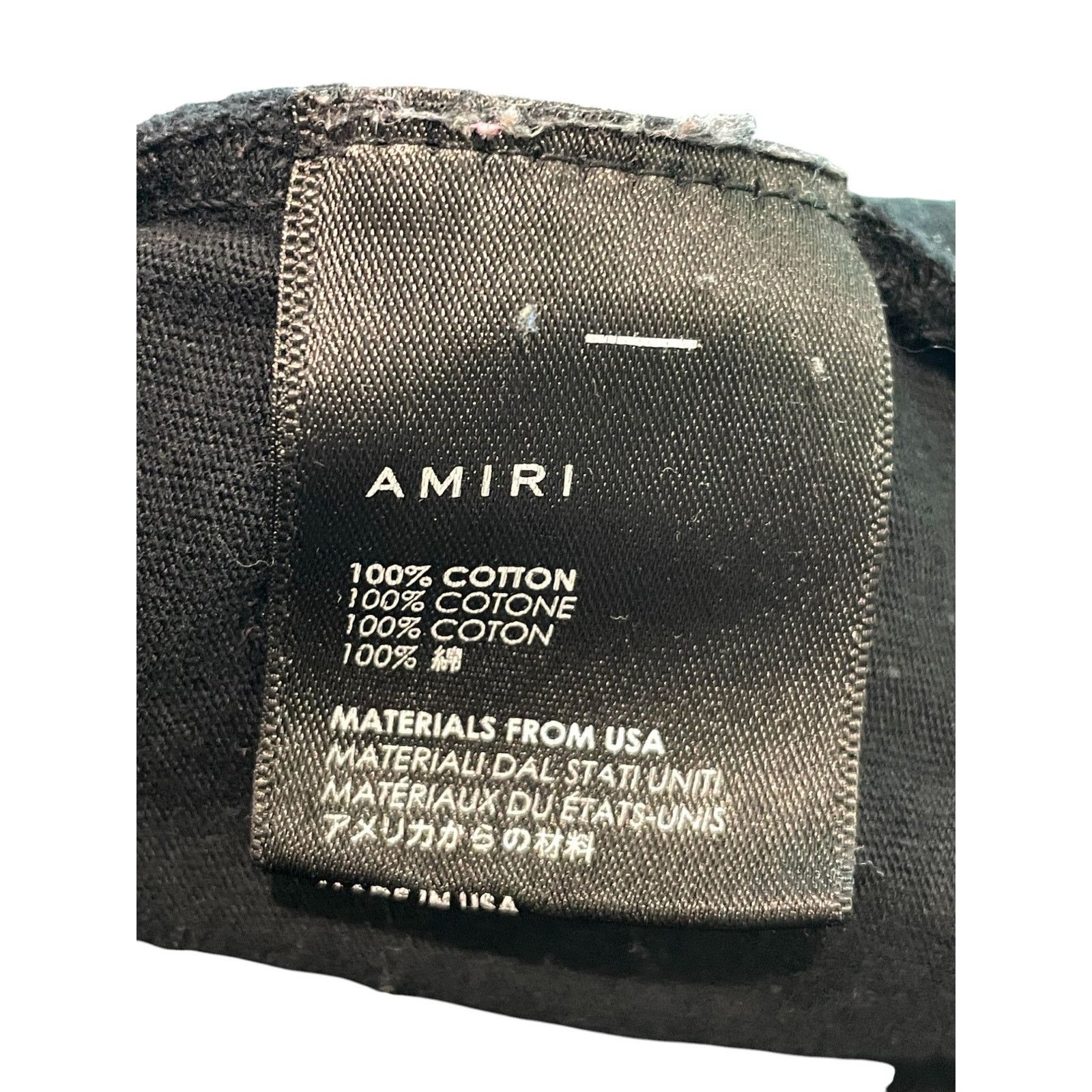 Amiri Amiri Les Amoureux Black Tee Size US XS / EU 42 / 0 - 6 Thumbnail