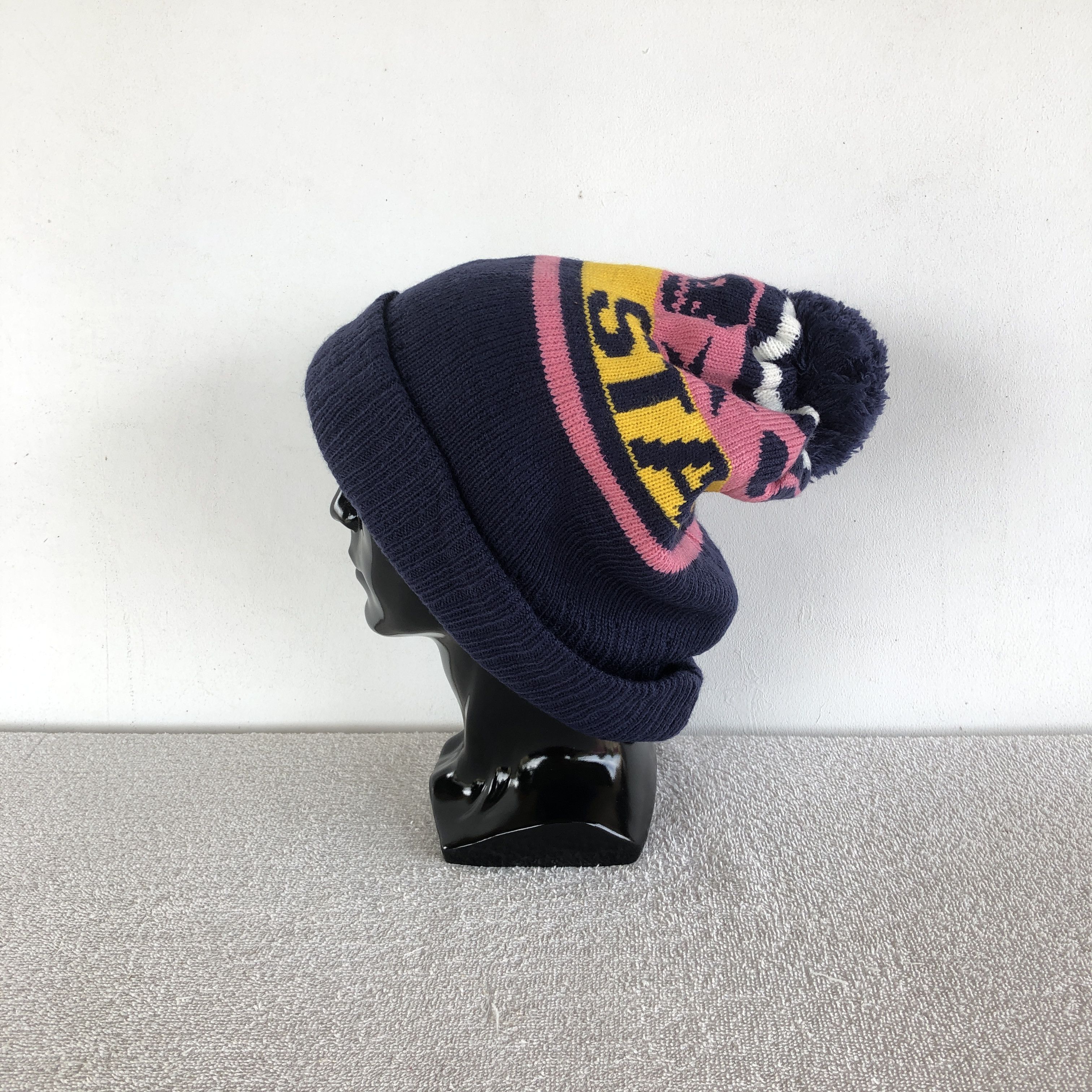 Japanese Brand Vintage Y2K Movie Star Beanie Skulls Pom Pom Snow Caps Hats Size ONE SIZE - 4 Thumbnail