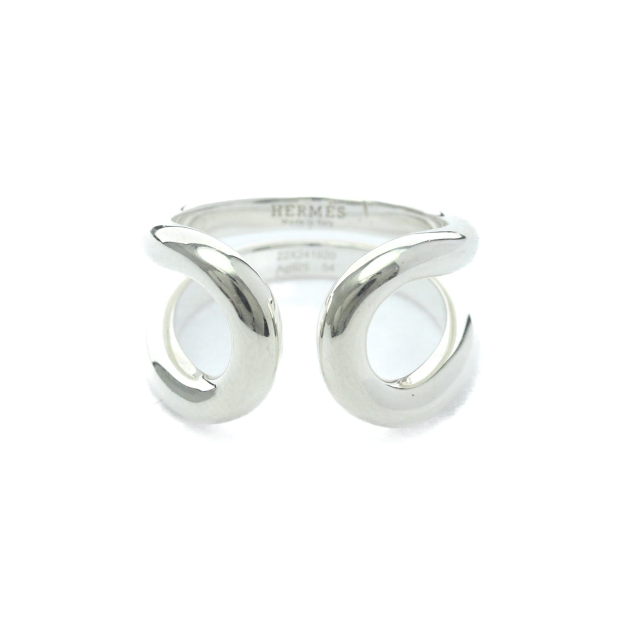 Hermes Hermes Lima Ring Silver 925 Fashion No Stone Band Ring Silver Size ONE SIZE - 1 Thumbnail