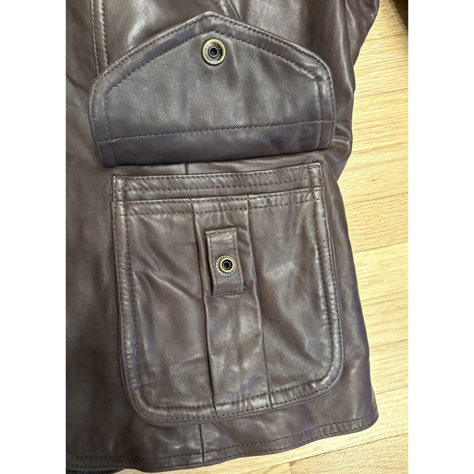 Lauren Ralph Lauren Vintage Polo Ralph Lauren Leather Jacket Brown Leather Sz L Size L / US 10 / IT 46 - 13 Thumbnail