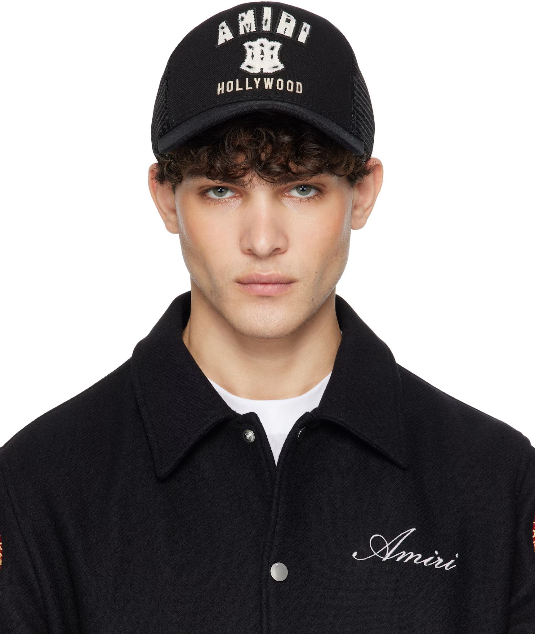 Amiri AMIRI Black 'MA' Hollywood Trucker Cap Size ONE SIZE - 1 Thumbnail