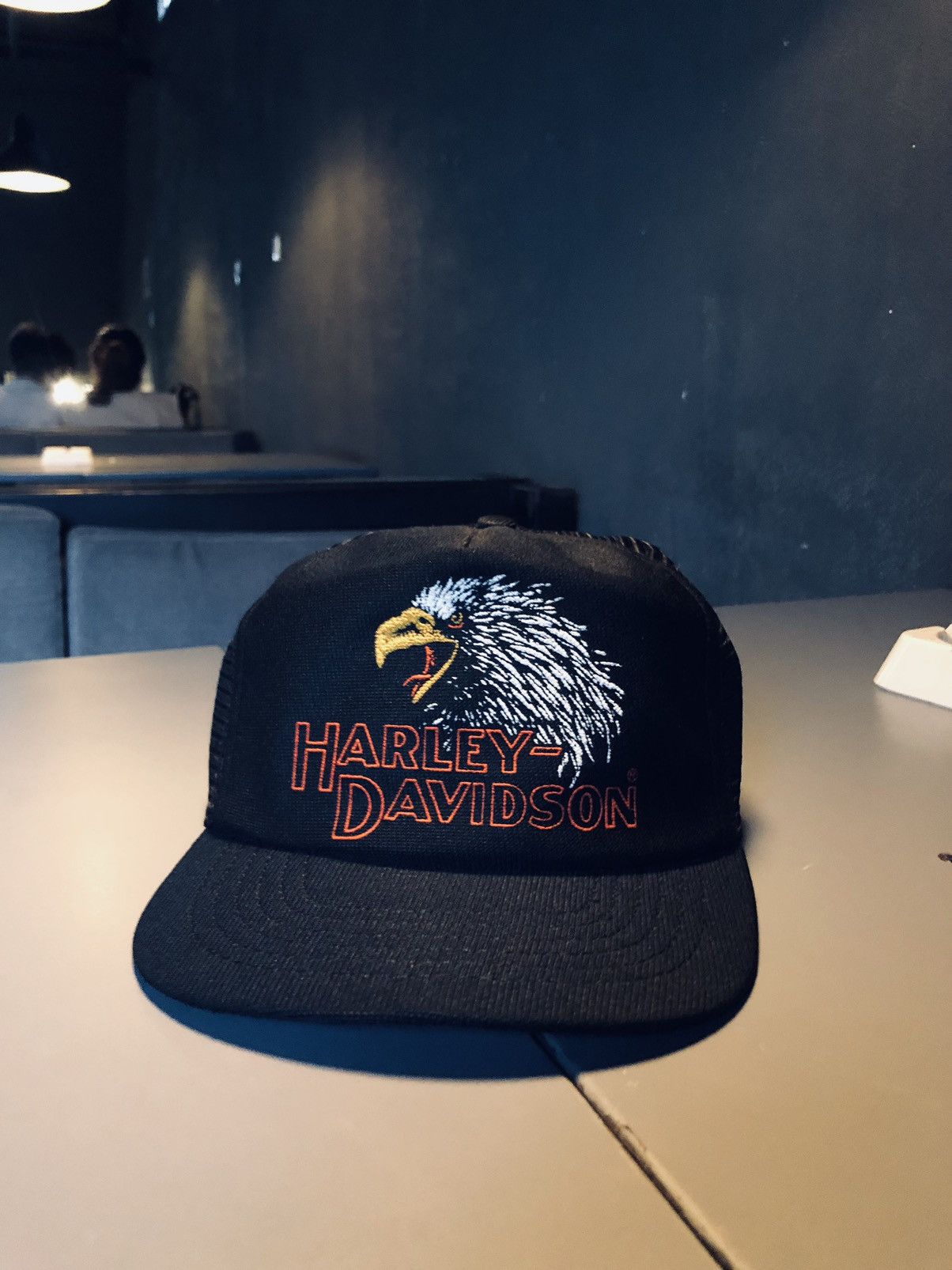 image of Trucker Hats Harley Davidson 80's in Black, Men's
