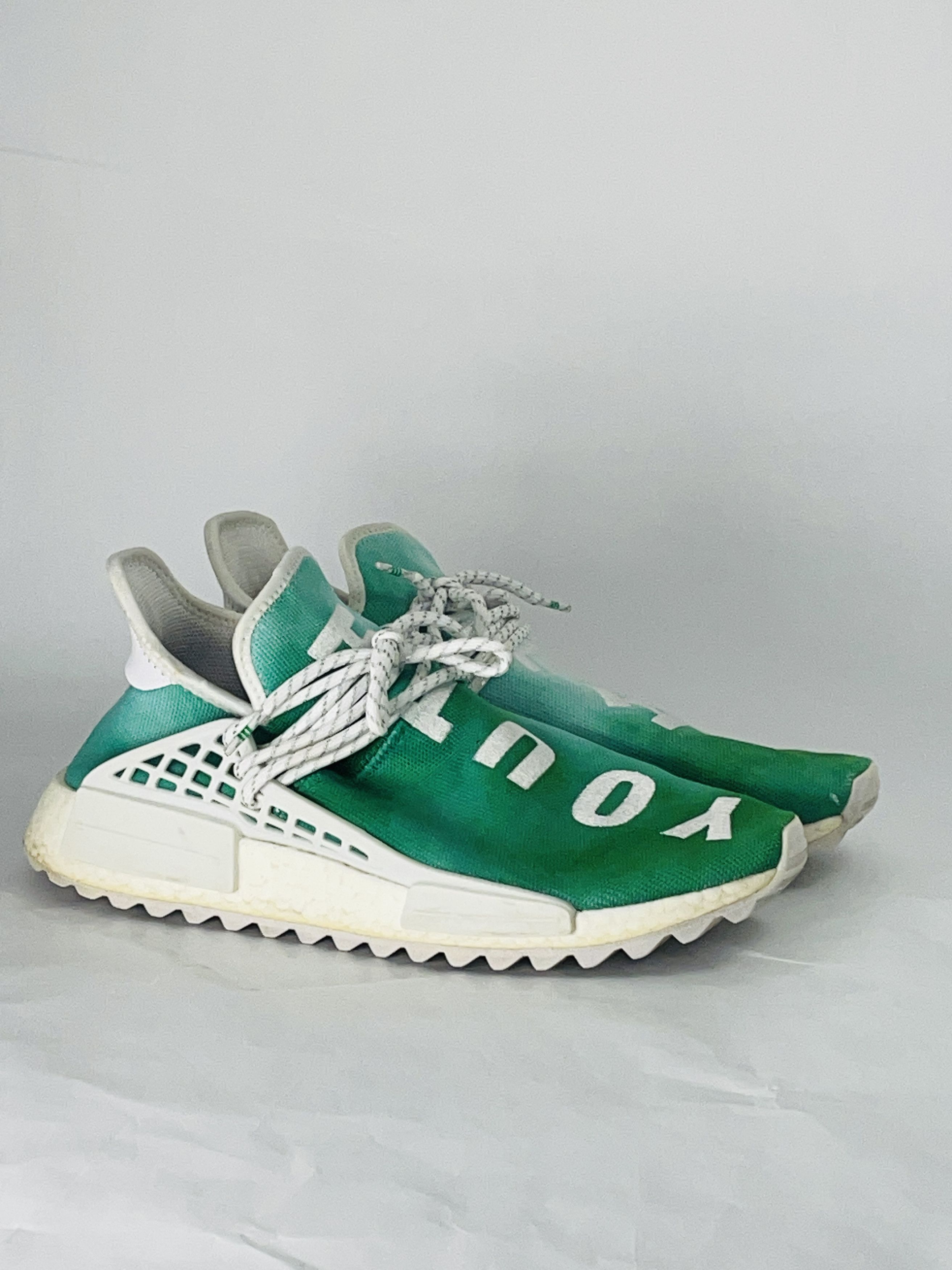 Adidas × Pharrell Adidas x Pharrell Williams NMD Hu "Green" – Größe 9.5 US Size US 9.5 / EU 42-43 - 1 Thumbnail