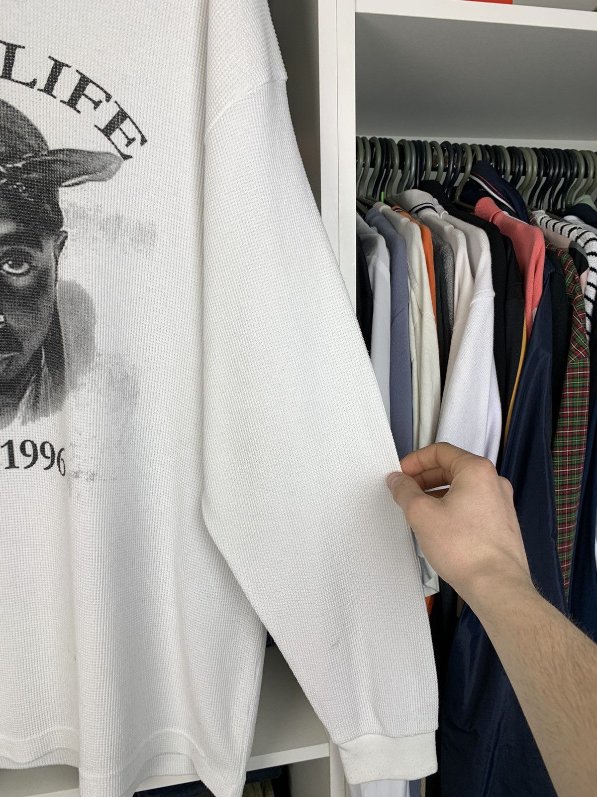 Band Tees Vintage Tupac Thug Life 1971-1996 Long Sleeve Size US XXL / EU 58 / 5 - 11 Thumbnail