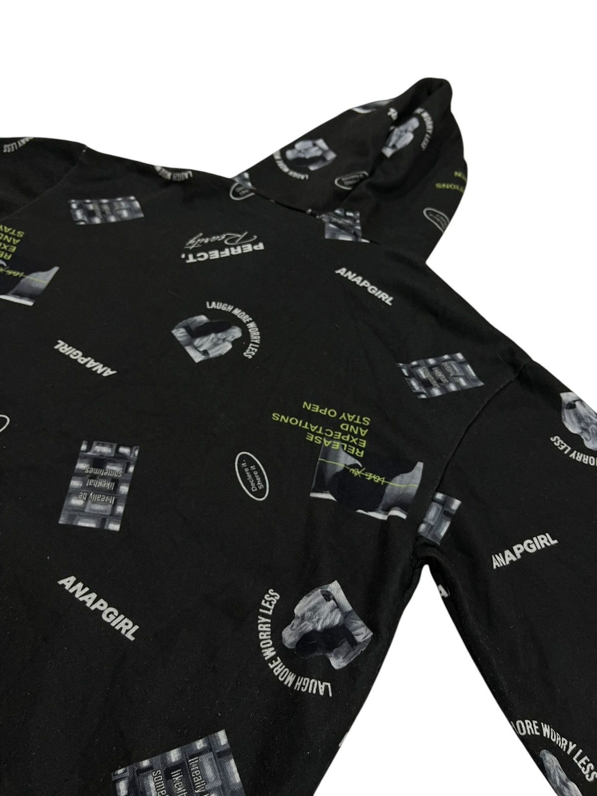 If Six Was Nine × Japanese Brand × Le Grande Bleu (L.G.B.) ANAP GIRL FULL PRINT POEM HOODIE Size M / US 6-8 / IT 42-44 - 14 Thumbnail