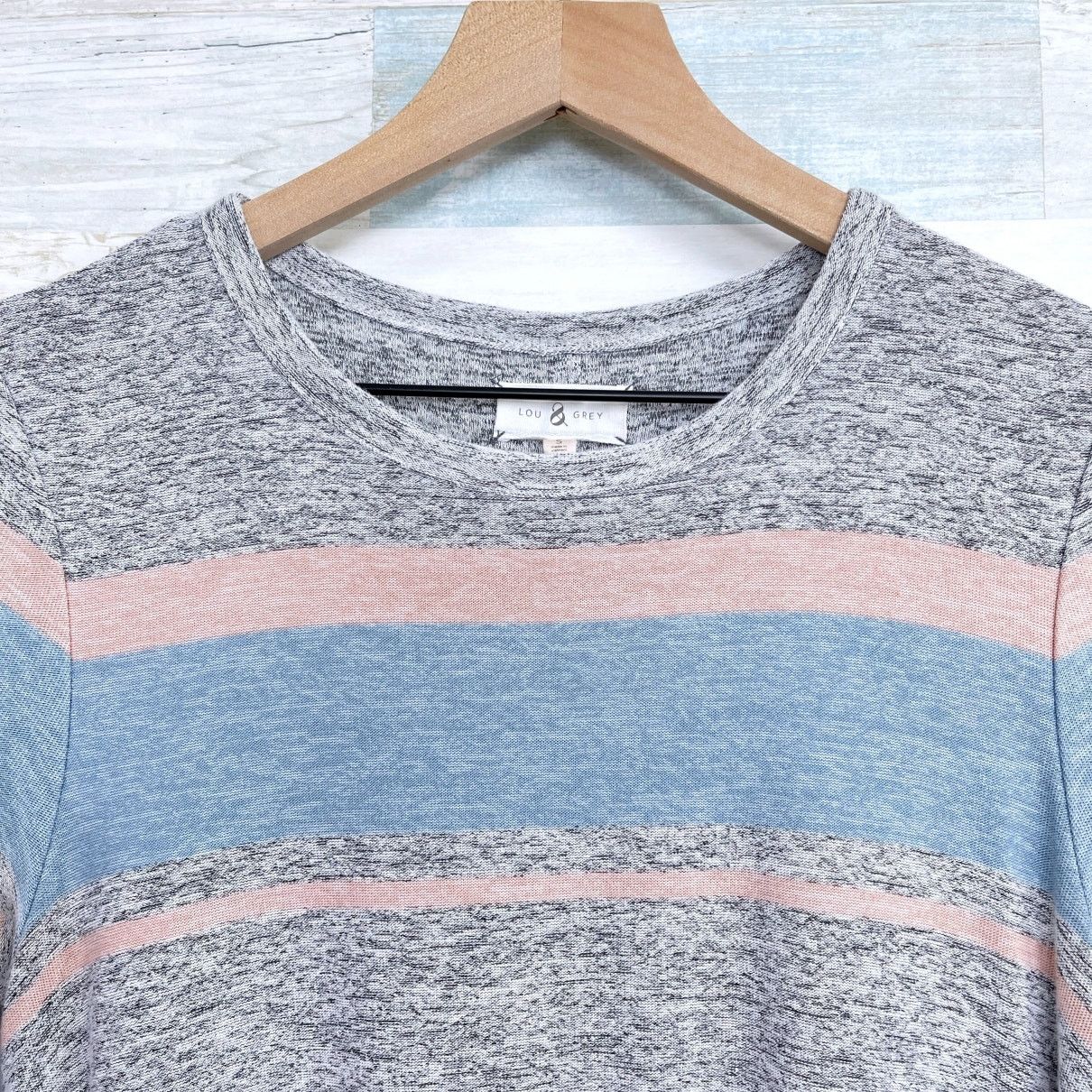 Other Lou & Grey Striped Marlknit Swing Dress Gray Womens Small Size S / US 4 / IT 40 - 2 Thumbnail