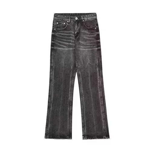 Jean Vintage washed ruined micro-flare wide-leg jeans Size US 30 / EU 46 - 5 Thumbnail