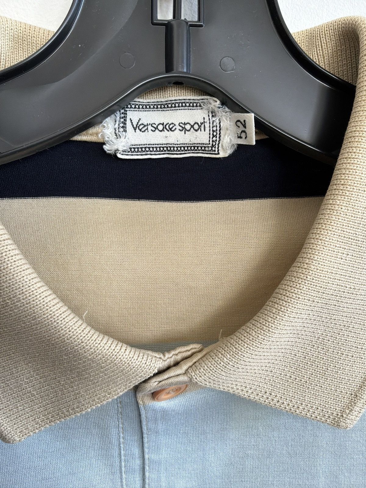 Versace Versace Vintage Striped Polo Size L/52 Size US L / EU 52-54 / 3 - 2 Thumbnail