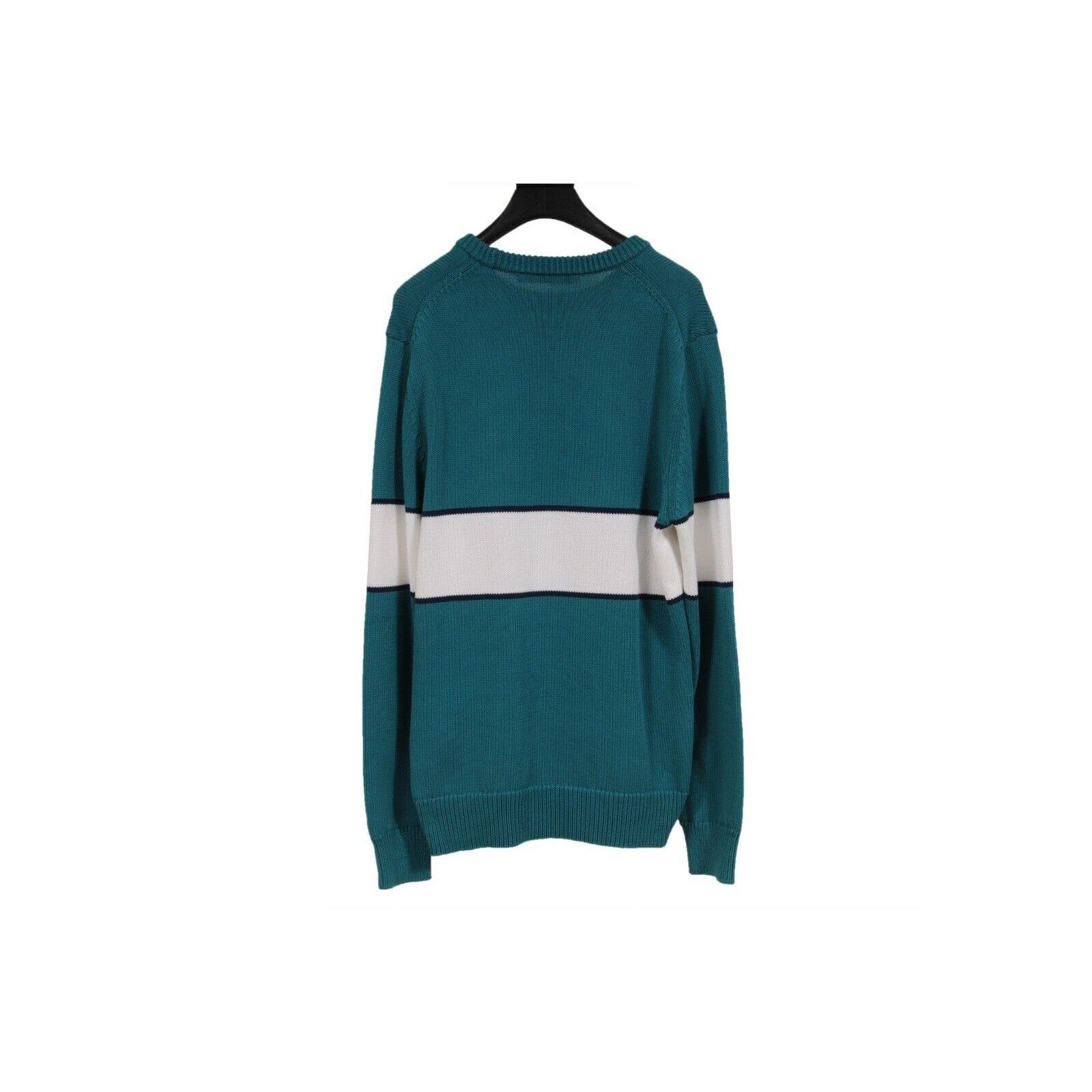 Givenchy Upside Down Logo Knit Sweater Teal Pull Size US M / EU 48-50 / 2 - 2 Thumbnail
