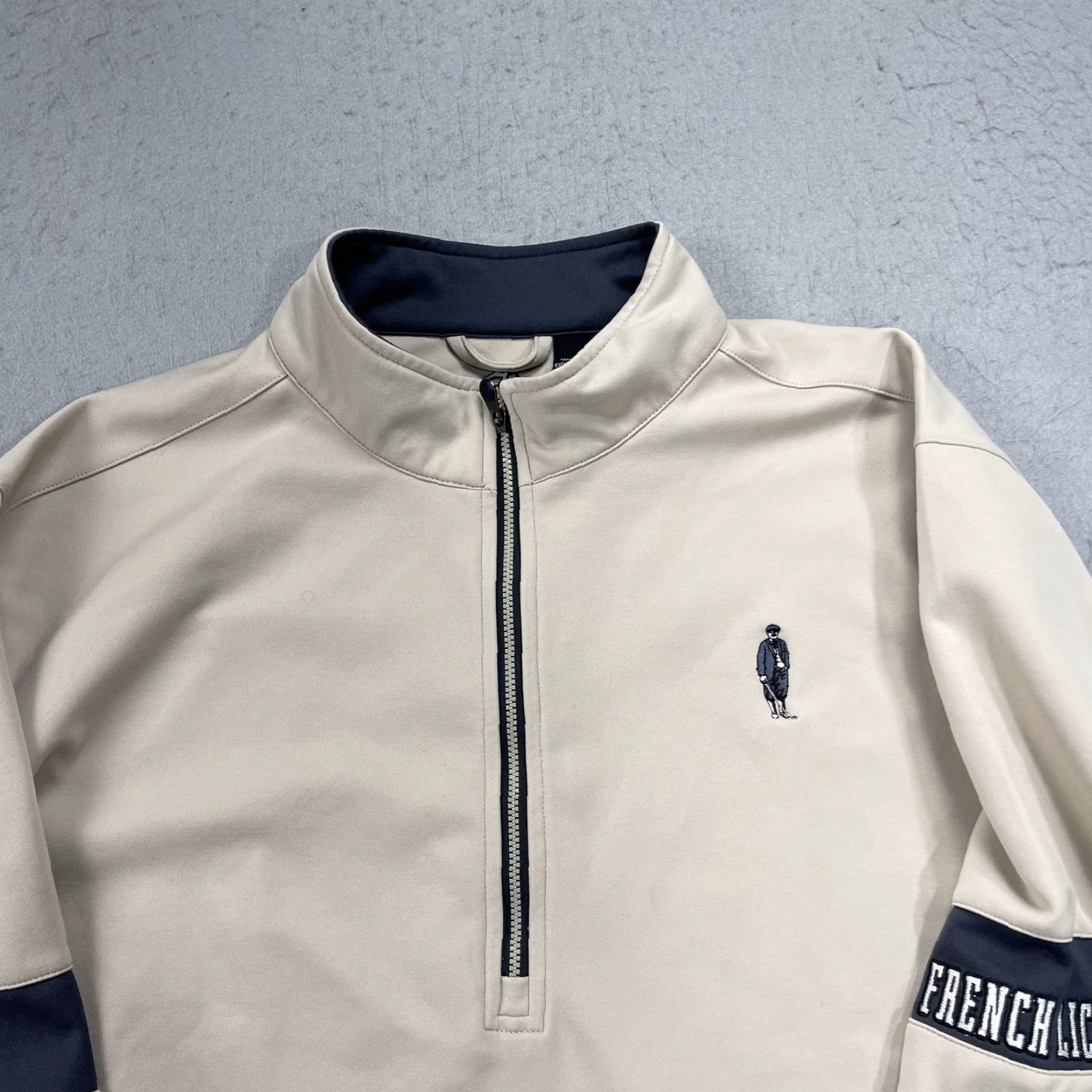 Vintage Ahead Golf Jacket Mens XL 1/4 Zip Logo Gold Black Pete Dye French Lick - Note: Ensure only words from original title; avoid adding new info. Size US XL / EU 56 / 4 - 2 Thumbnail