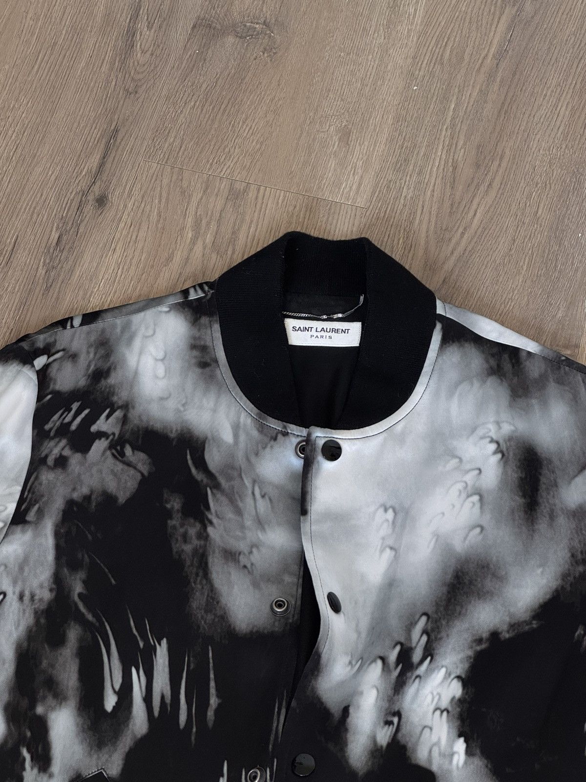 Yves Saint Laurent Saint Laurent Paris Splash ink tie dye silk jacket Size US M / EU 48-50 / 2 - 3 Thumbnail