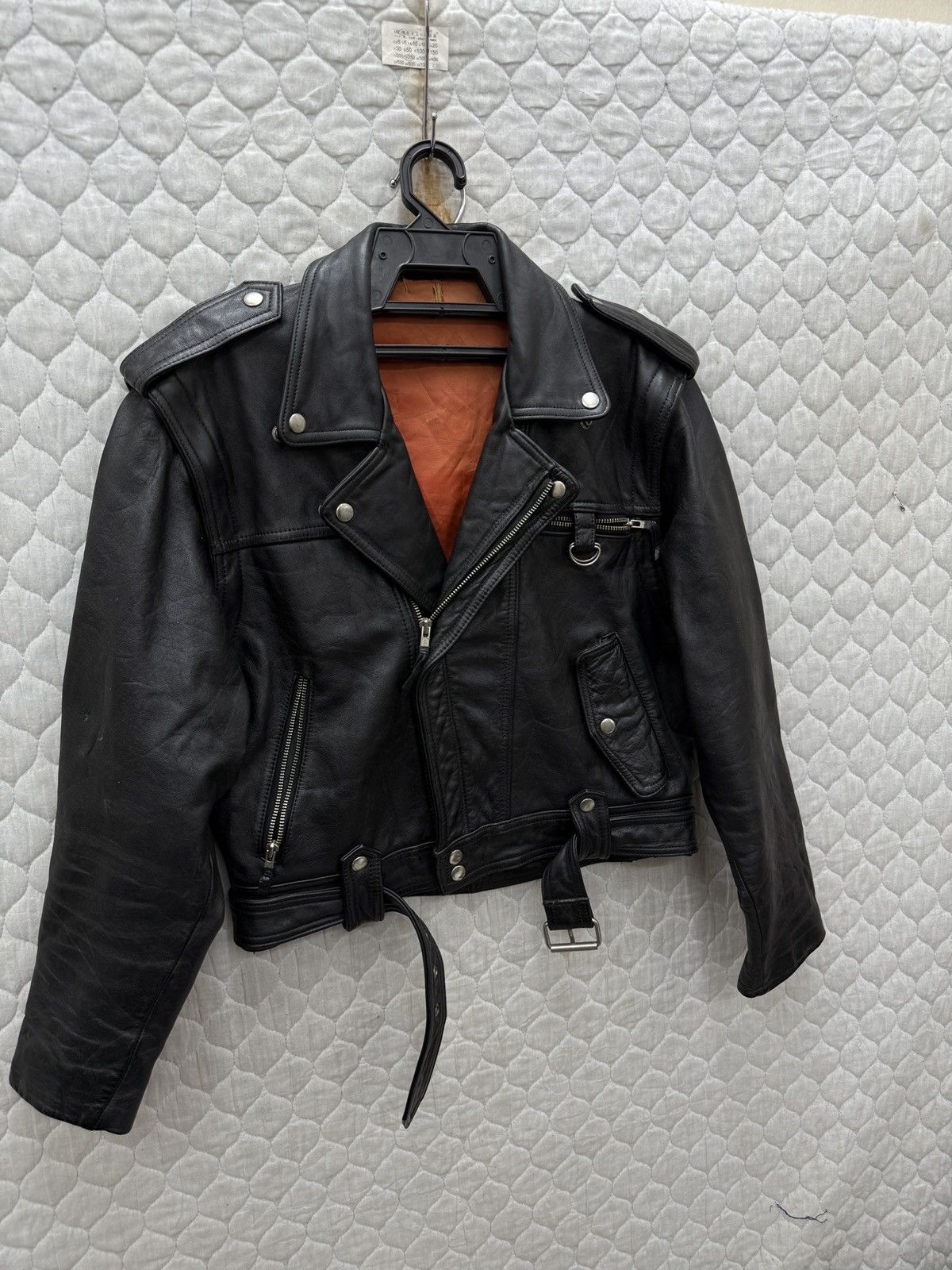 Mastercraft Union 🔥🔥🔥ARCHIVE VTG DOUBLE COLAR LEATHER JACKET Size M / US 6-8 / IT 42-44 - 3 Thumbnail