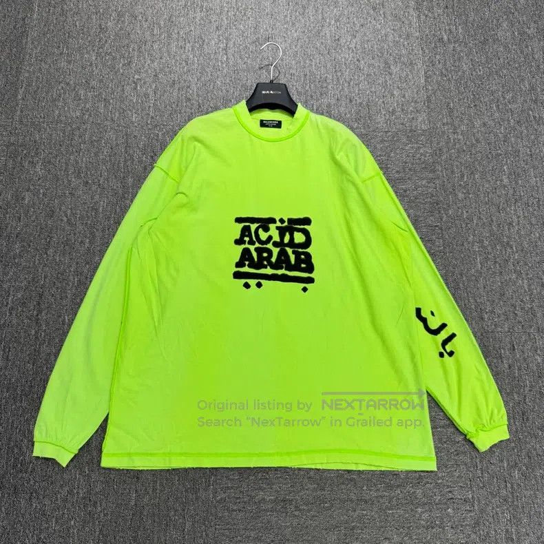 Balenciaga Balenciaga Long-sleeve Graffiti Letter Size US S / EU 44-46 / 1 - 1 Thumbnail