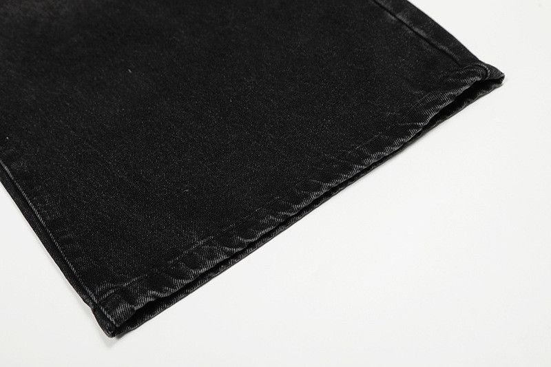 Vintage American retro washed whiskered black jeans Size US 32 / EU 48 - 5 Thumbnail