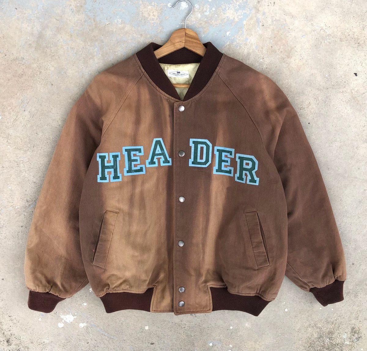 Vintage Vintage HAR BOR LIGHT HEADER FADED Bomber Jacket Size US L / EU 52-54 / 3 - 8 Thumbnail