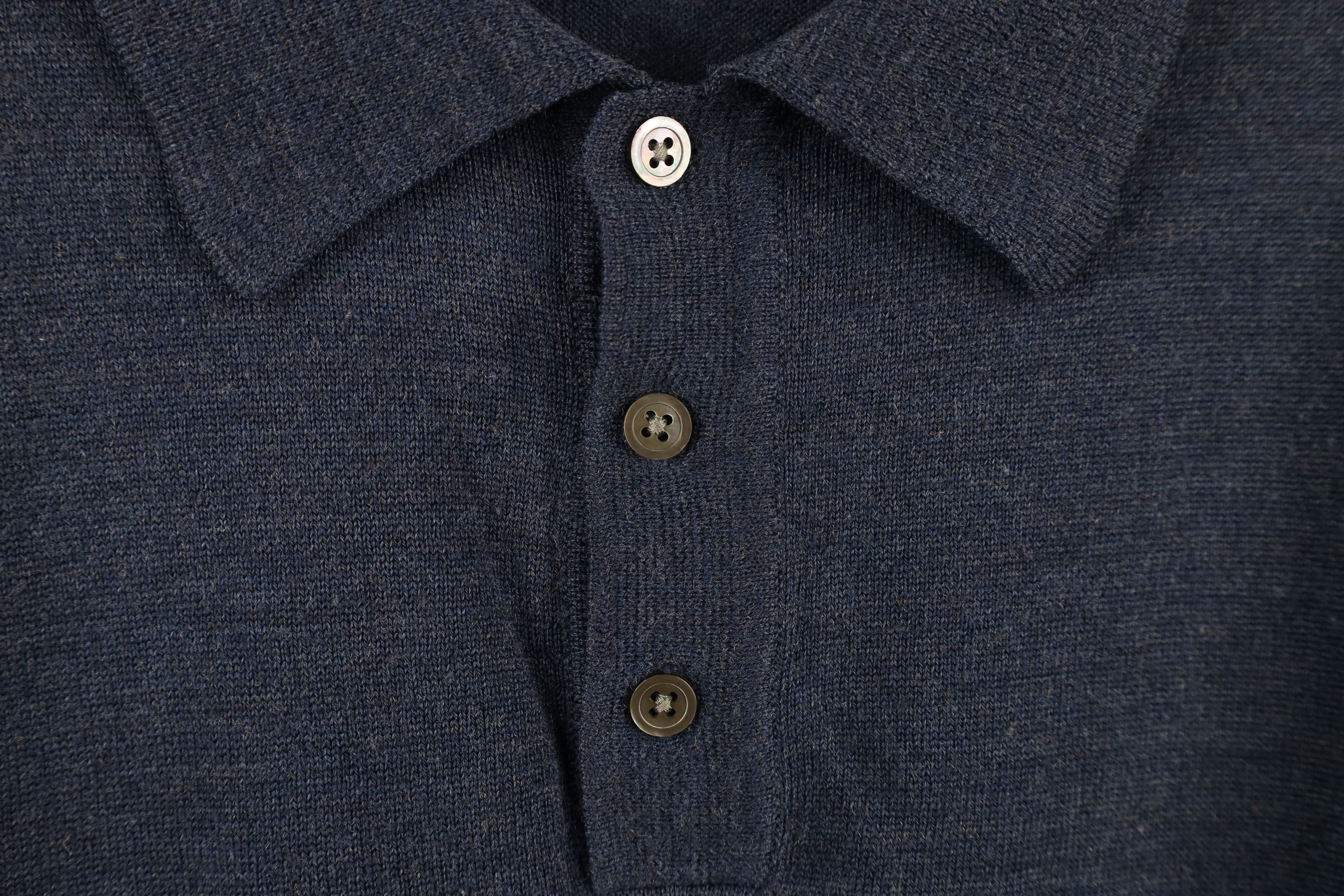 Vintage Vintage 90s Streetwear Wool Blend Knit Collared Sweater Blue Size US XL / EU 56 / 4 - 4 Thumbnail
