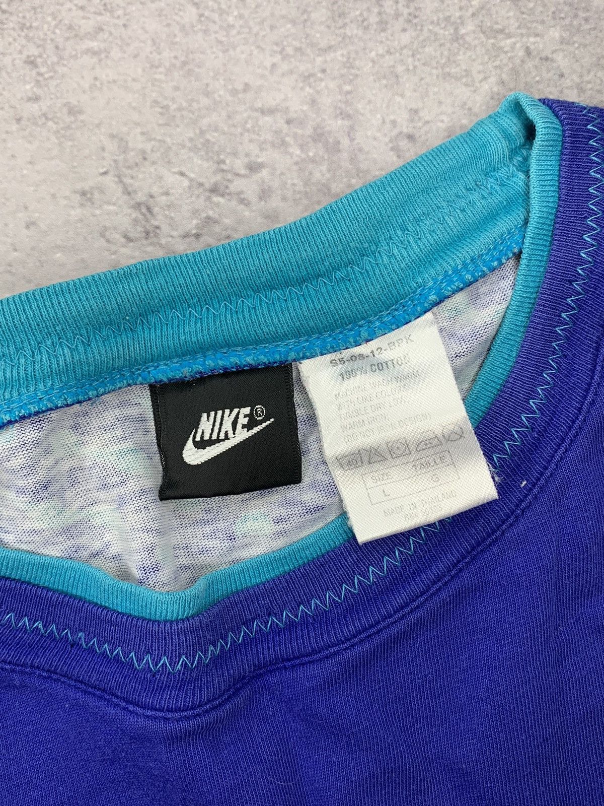 Nike × Vintage Vintage Nike Just Do It AOP Never Give Up T Shirt Size US L / EU 52-54 / 3 - 15 Thumbnail