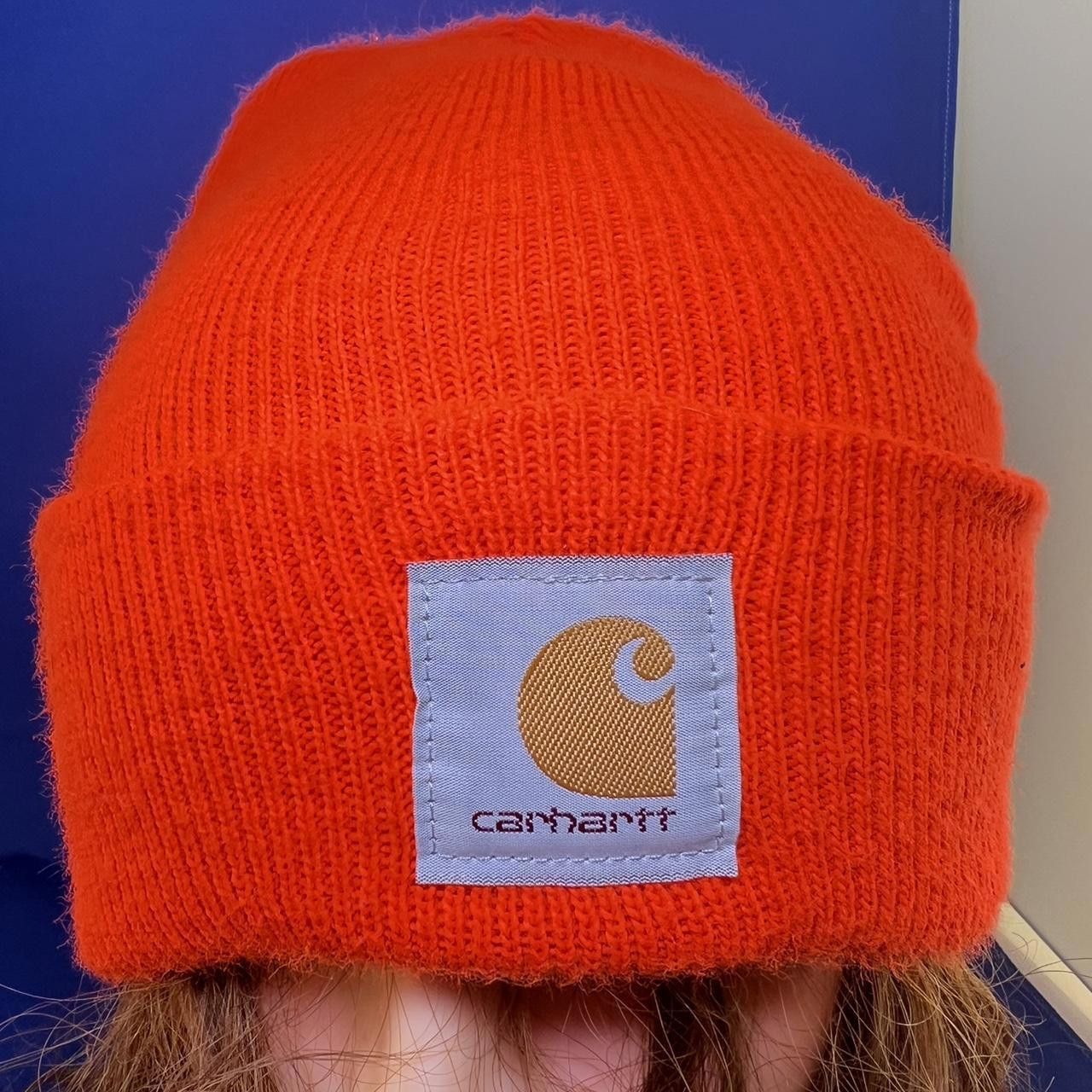 Carhartt Carhartt Acrylic Knit Beanie Hat - Vibrant Orange Size ONE SIZE - 3 Thumbnail