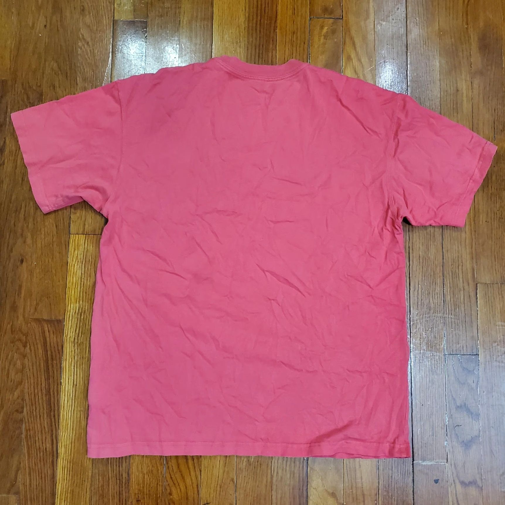 Nike VINTAGE Nike SB Shirt Mens Medium Red Yellow Swoosh Skateboarding Tee DB9977-623 Size US M / EU 48-50 / 2 - 7 Thumbnail