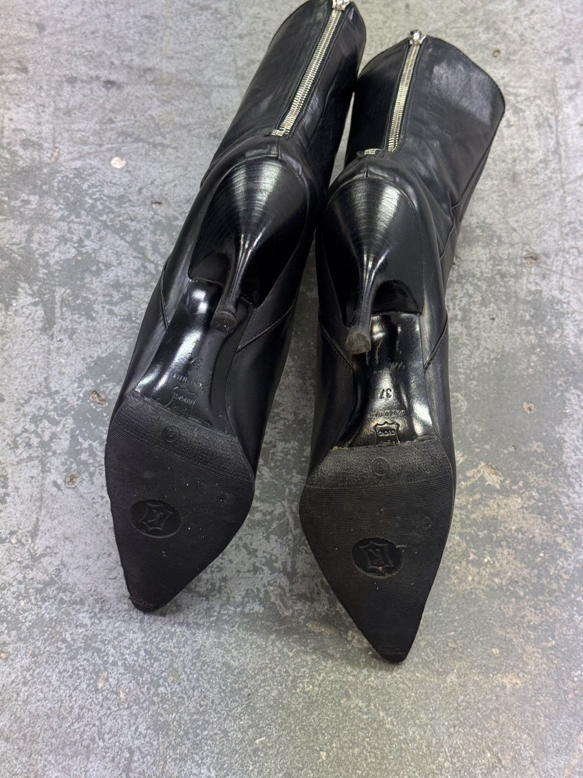 Vintage y2k Archive Real Leather Heels Vintage Boots Size US 7 / IT 37 - 10 Thumbnail
