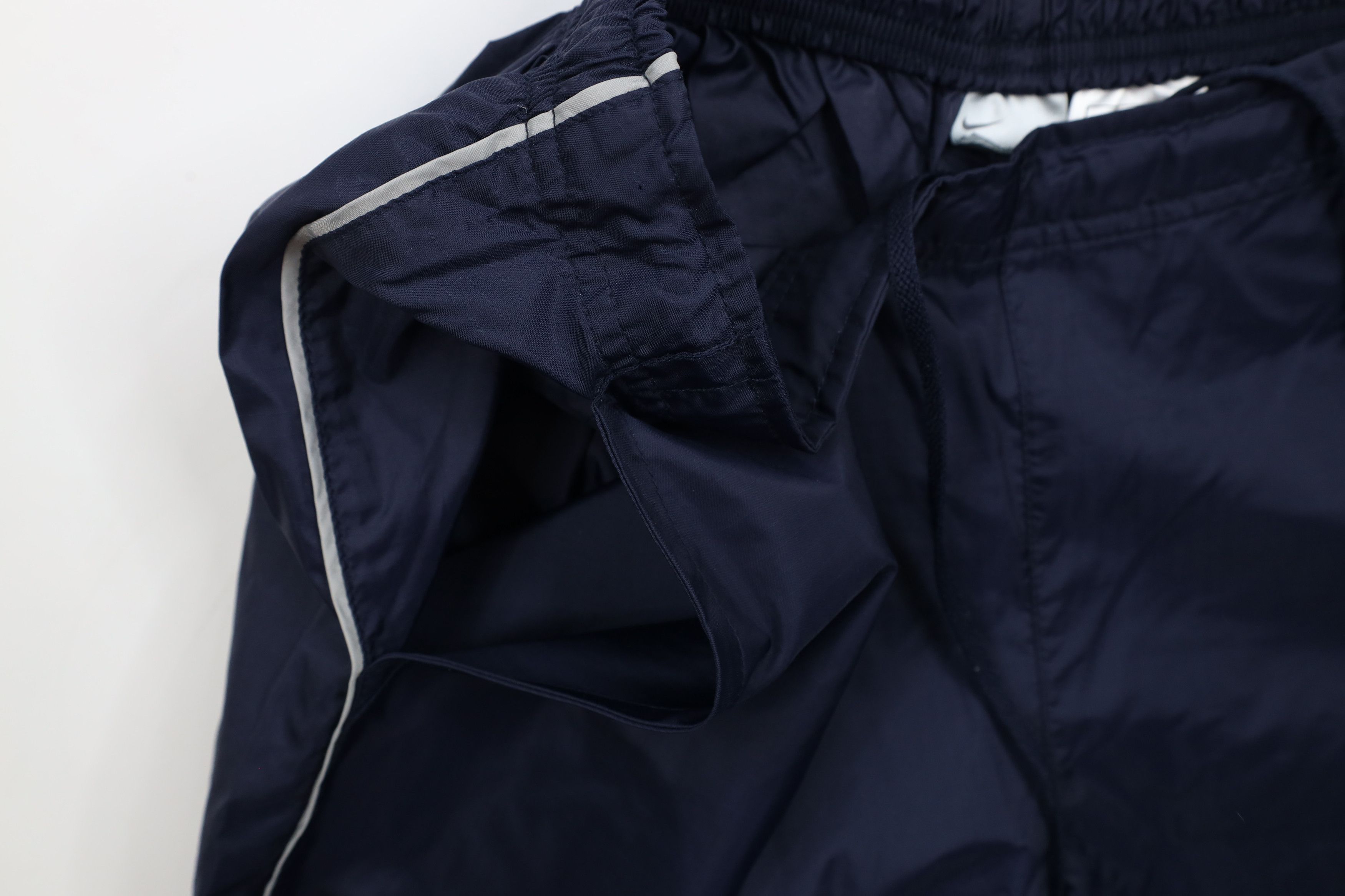 Nike × Vintage Vintage 90s Y2K Nike Mini Swoosh Wide Leg Windbreaker Pants Size US 34 / EU 50 - 8 Thumbnail