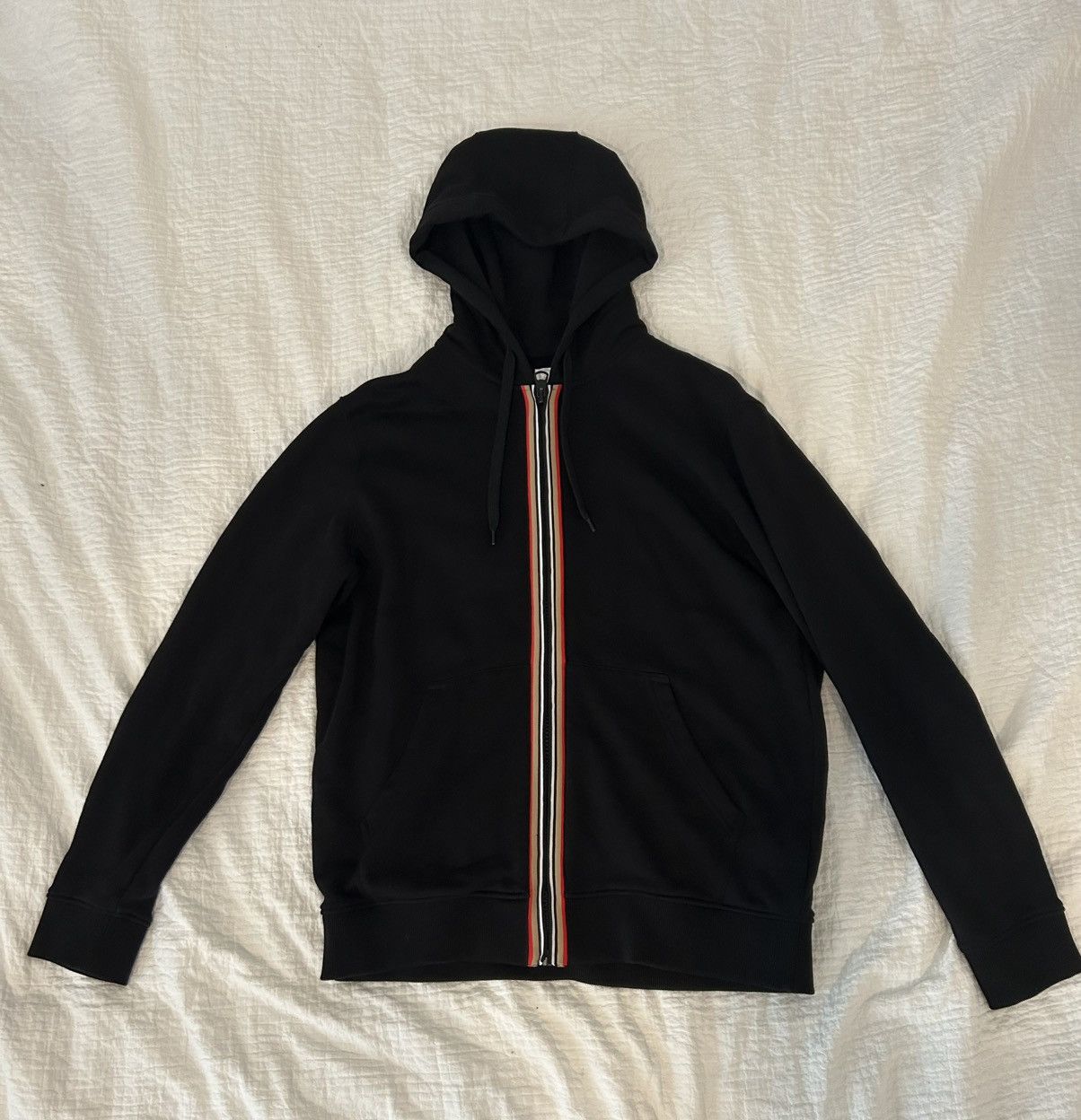 Burberry Burberry Stripe Zip up Hoodie Black Size US M / EU 48-50 / 2 - 1 Thumbnail