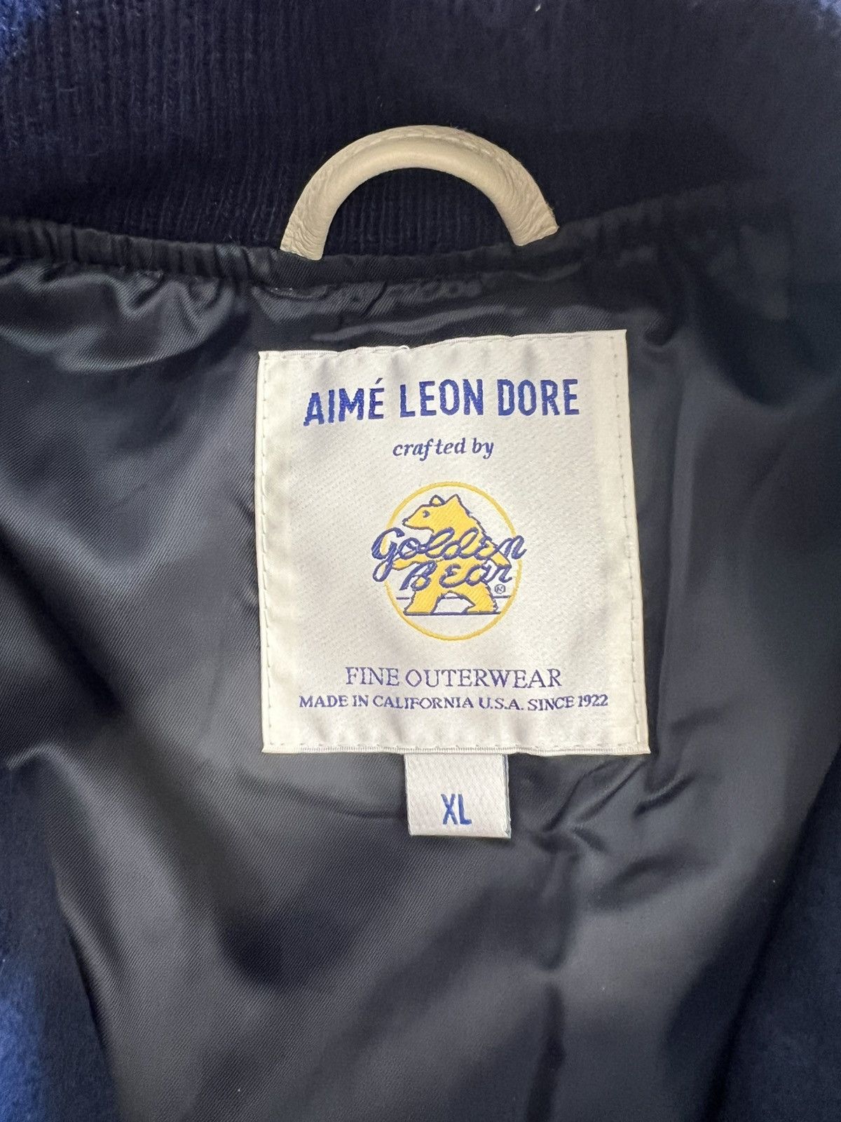 Aime Leon Dore Aime Leon Dore Golden Bear Wool and Leather Bomber Size US XL / EU 56 / 4 - 2 Thumbnail
