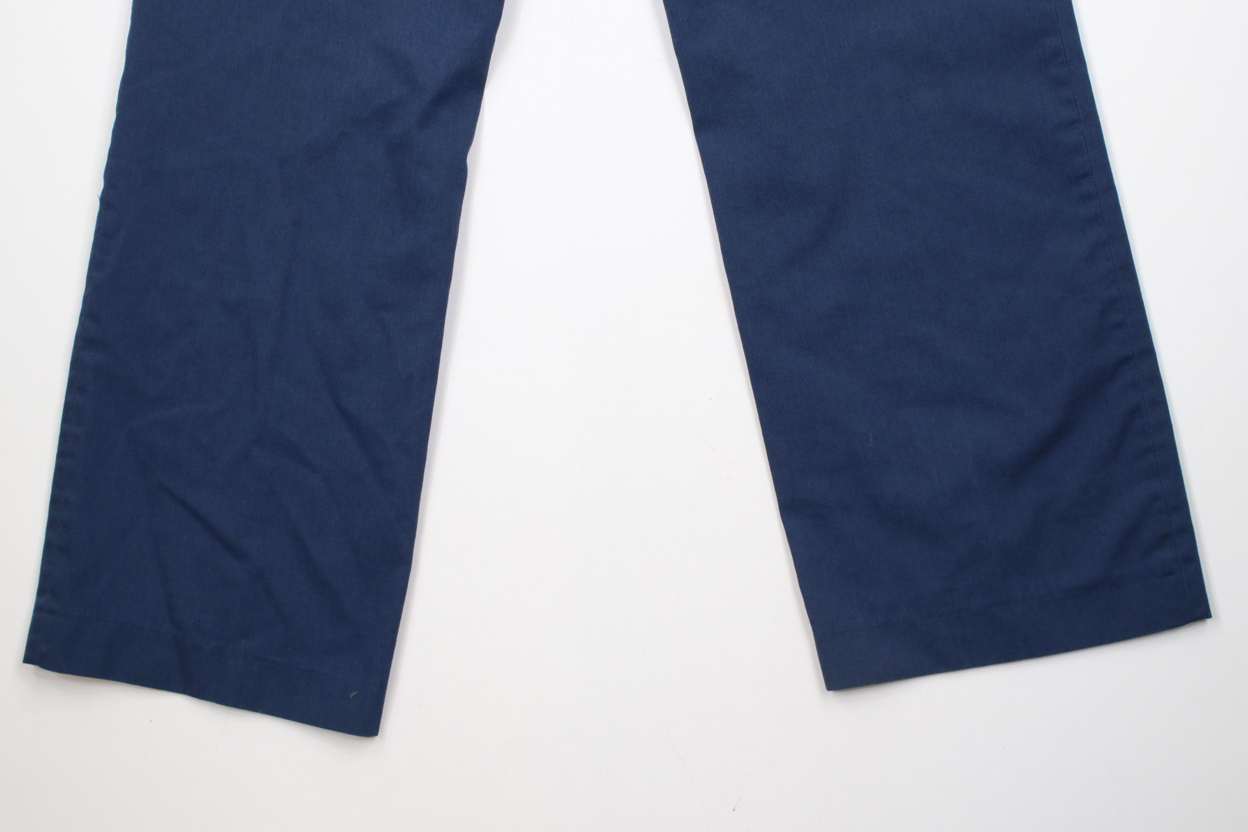 Vintage Vintage 70s Streetwear Flared Wide Leg Chino Pants Blue USA Size US 32 / EU 48 - 12 Thumbnail