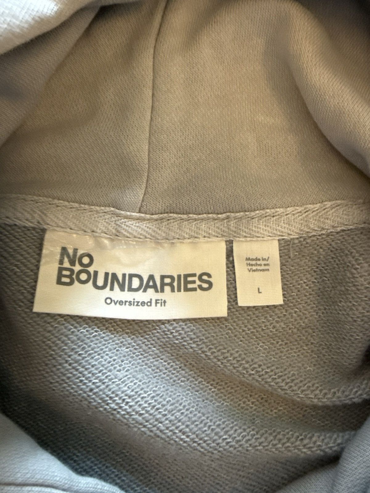 Other No Boundaries Oversized Pullover Hoodie Beige Large Size US L / EU 52-54 / 3 - 3 Thumbnail