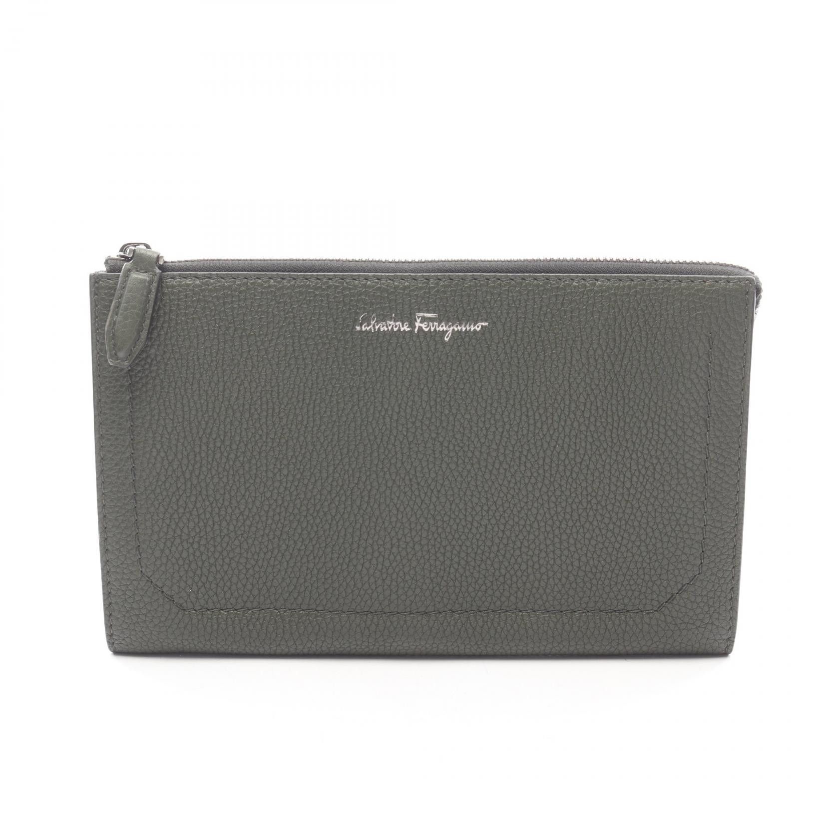 Salvatore Ferragamo Salvatore Ferragamo Salvatore Ferragamo Leather Clutch Bag Leather Clutch Bag 24 0755 DUTY FREE for USA Size ONE SIZE - 1 Thumbnail