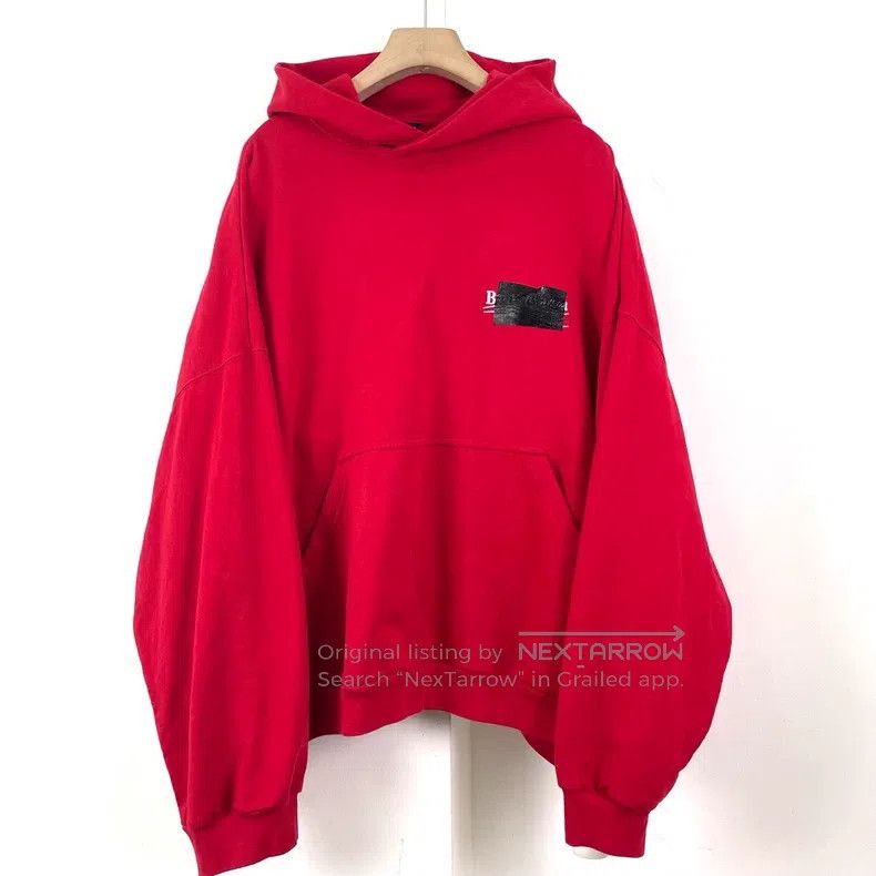 Balenciaga Balenciaga Coke vinyl covers the red sweater Size US M / EU 48-50 / 2 - 1 Thumbnail