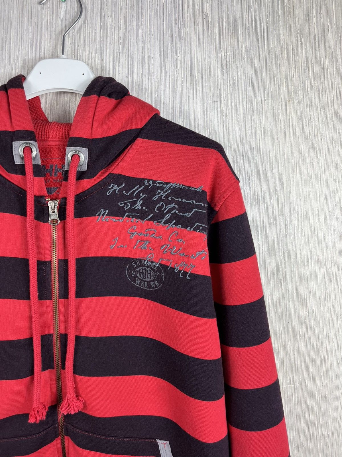 Helly Hansen × Seditionaries × Vintage Vintage Helly Hanse y2k zip hoodie striped sweatshirt Size US M / EU 48-50 / 2 - 3 Thumbnail