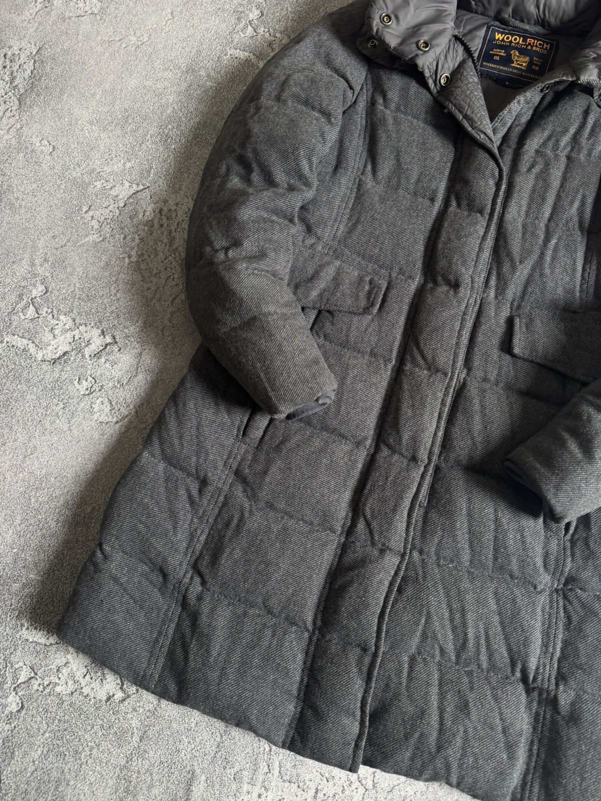 Woolrich Woolen Mills Woolrich S down jacket zip parka coat fur faux hooded Size S / US 4 / IT 40 - 3 Thumbnail