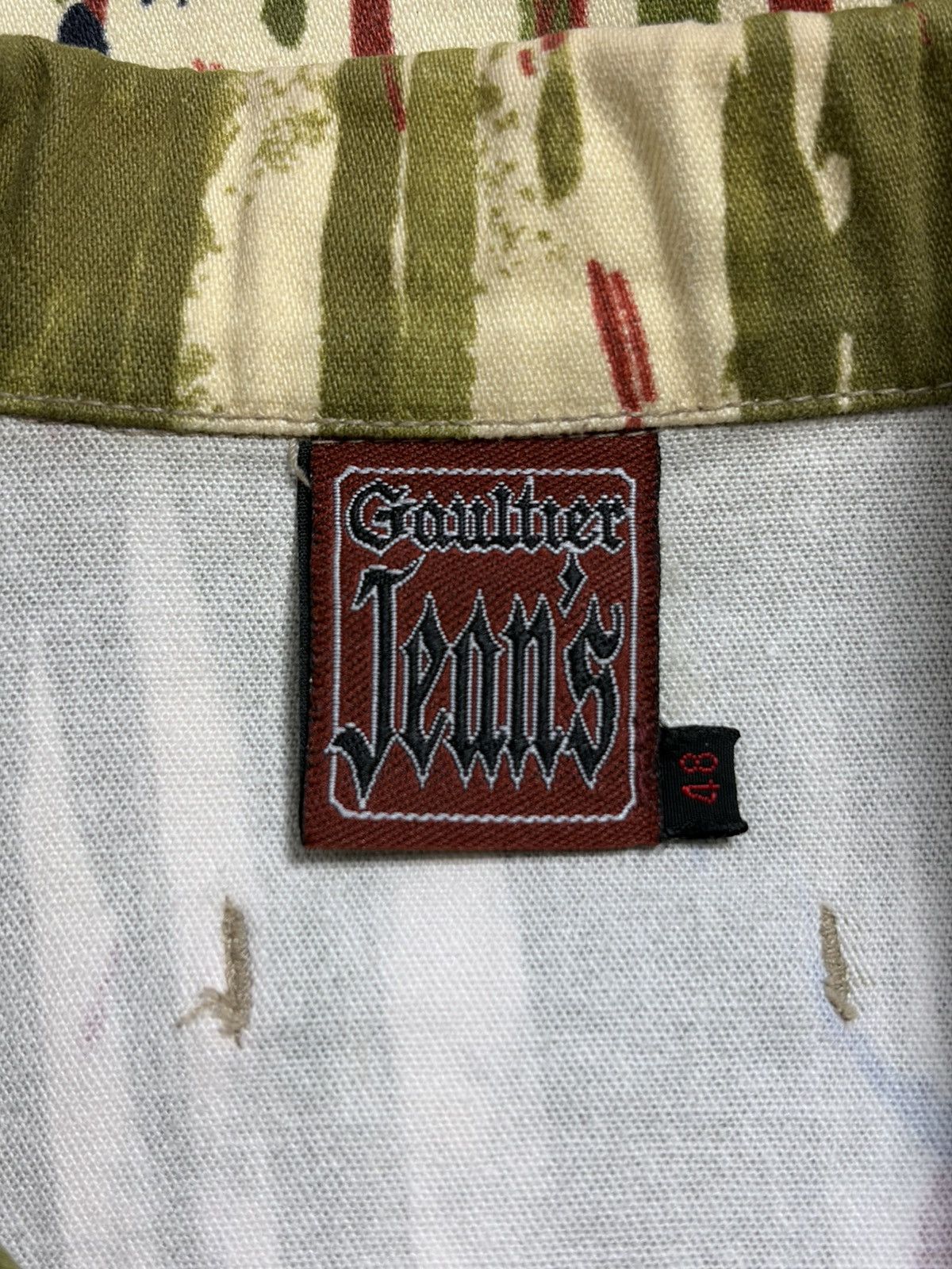 Jean Paul Gaultier Jean Paul Gaultier FW98 blood drip trucker jacket Size US M / EU 48-50 / 2 - 3 Thumbnail