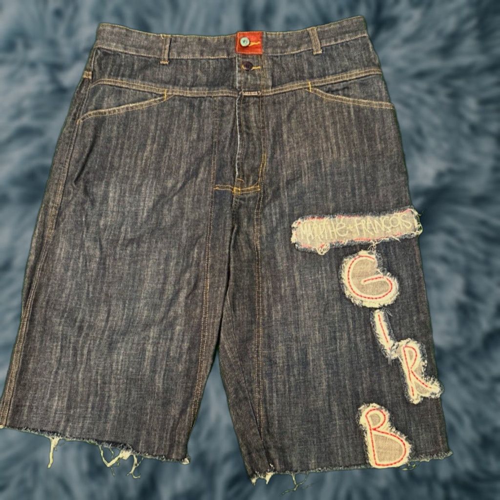 Vintage VINTAGE Girbaud MFG Baggy Hip Hop Skater Jeans Cut Off Shorts Sz 36 Jorts JNCO Grunge Y2K Boys Mens Size US 36 / EU 52 - 1 Thumbnail