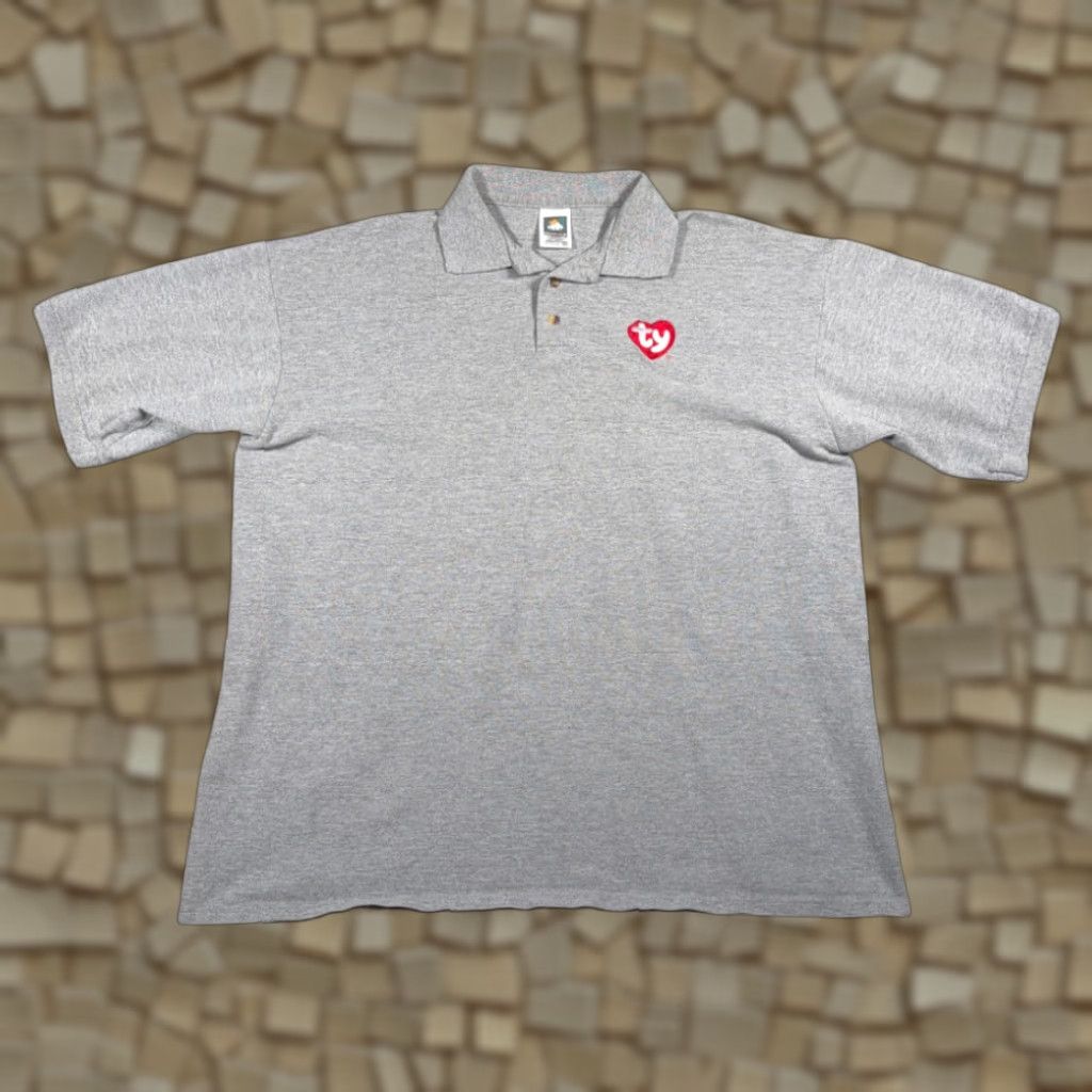 Vintage VINTAGE Beanie Babies Polo Shirt Adult XL Gray Nike Logo? Size US XL / EU 56 / 4 - 1 Thumbnail