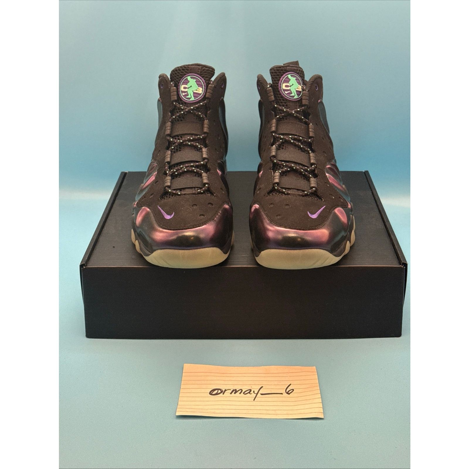 Nike Nike Barkley Posite Max 2013 Eggplant m8.5 w10 Size US 8 / EU 41 - 4 Thumbnail