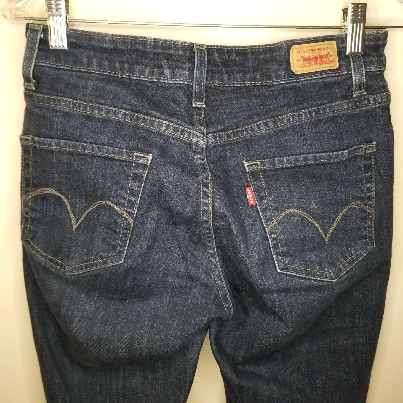 Levi's LEVI'S Women's Skinny Jeans Size 4 Blue Mid Rise Regular Size 27" / US 4 / IT 40 - 5 Thumbnail